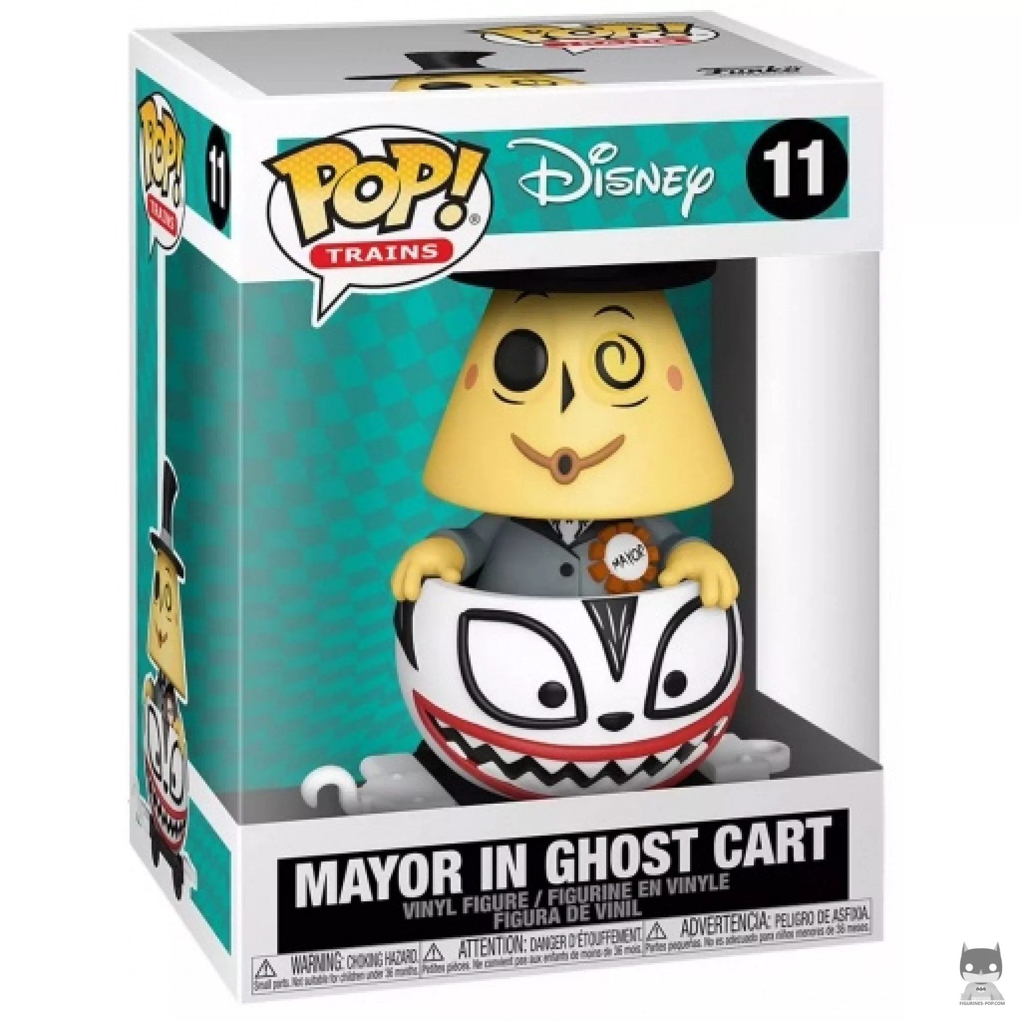 Figura Funko Pop! Alcalde en carrito fantasma en su caja