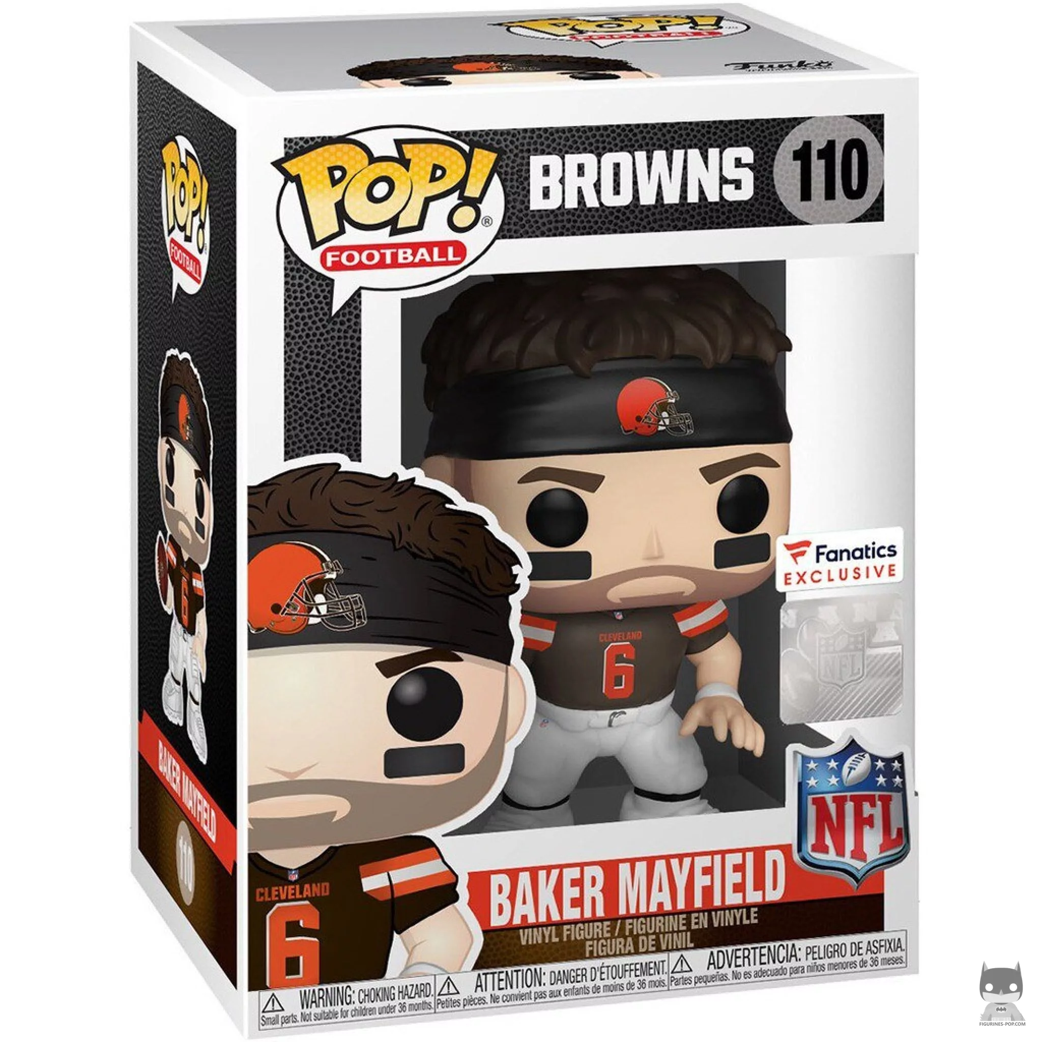 Figura Funko Pop! Baker Mayfield en su caja