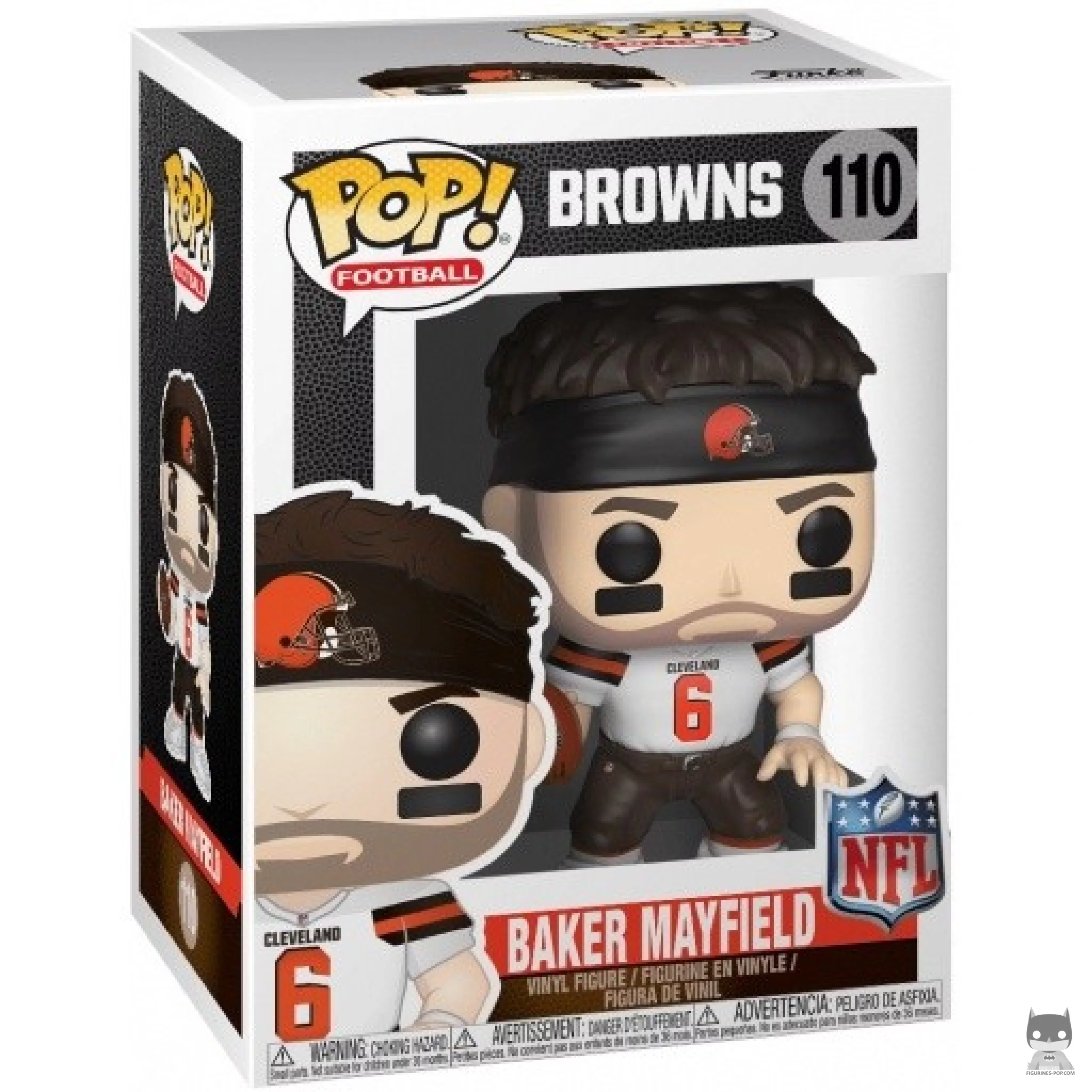 Figura Funko Pop! Baker Mayfield en su caja