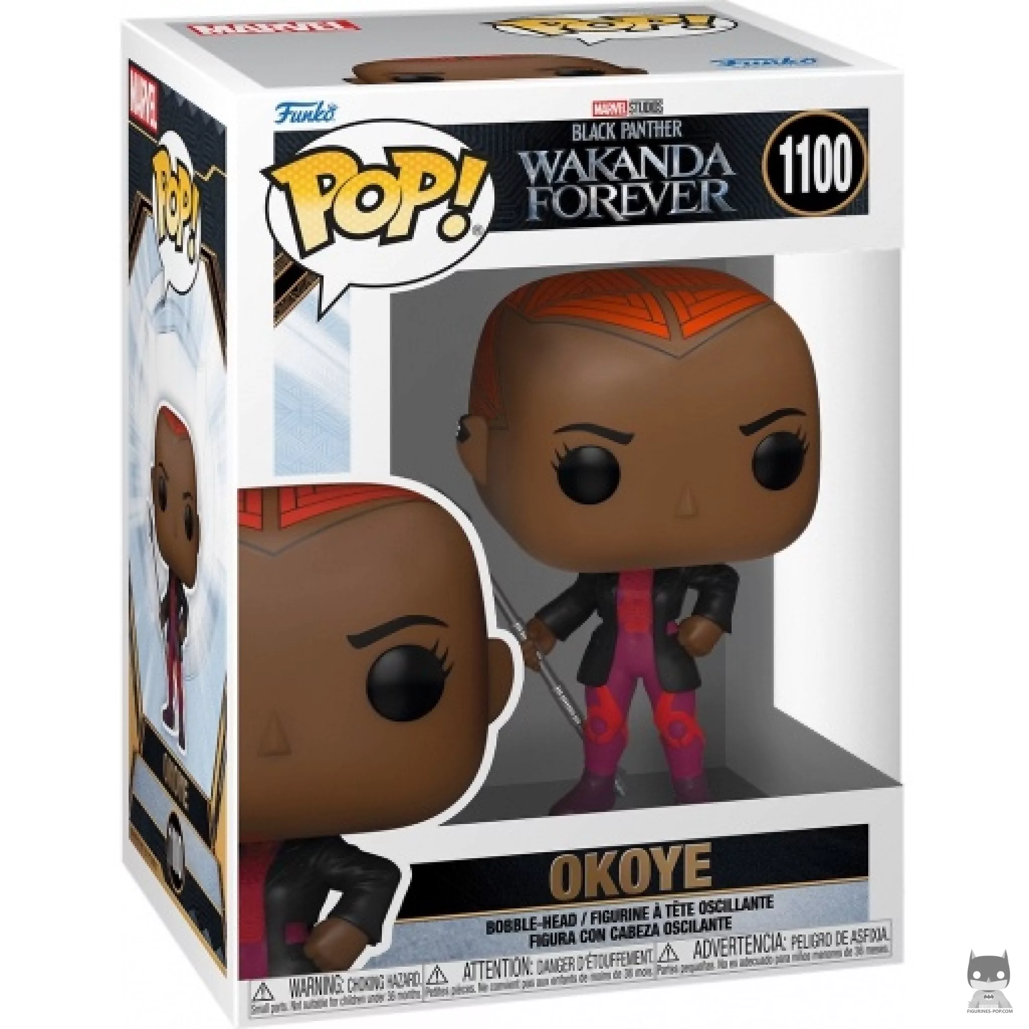 Figura Funko Pop! Okoye en su caja