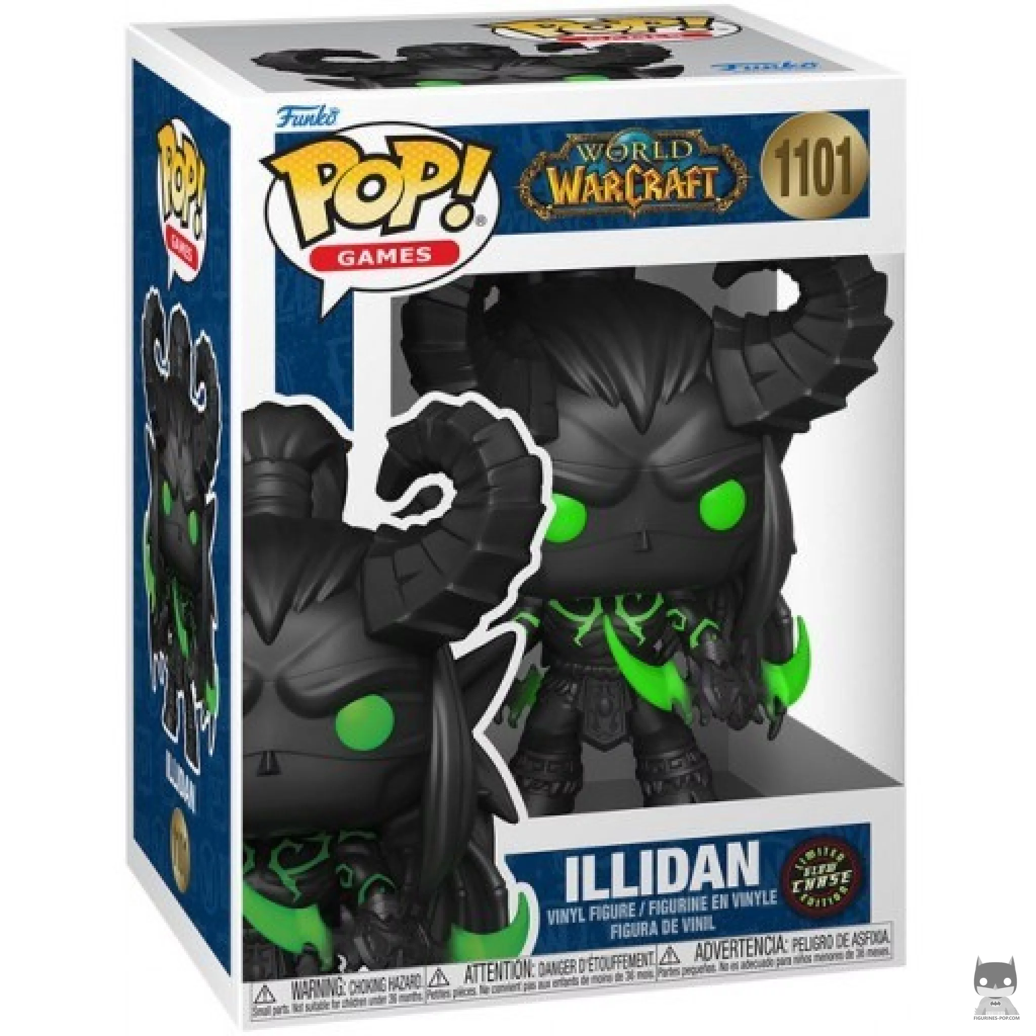 Figura Funko Pop! Illidan (Chase & Brilla en la oscuridad) en su caja