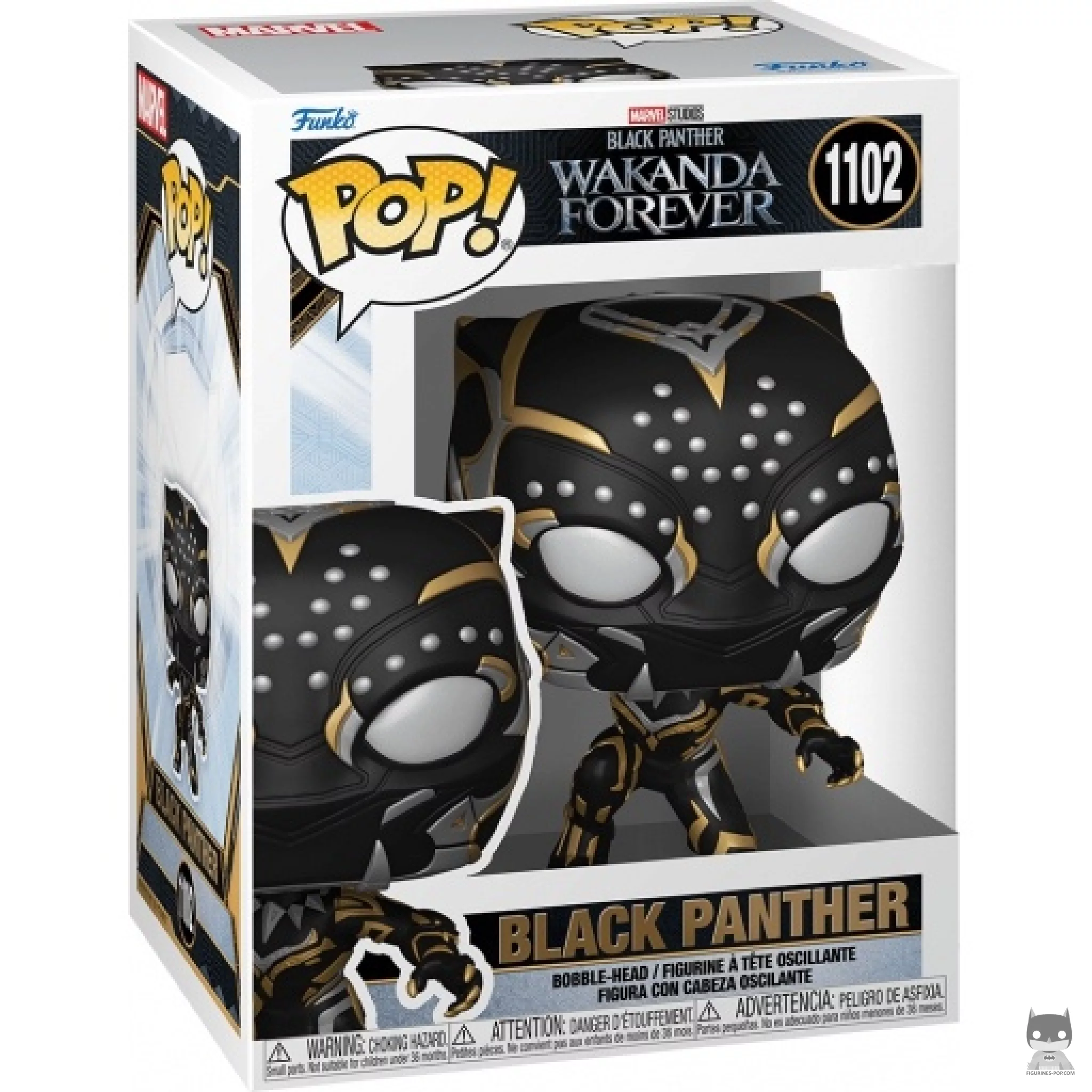 Figura Funko Pop! Black Panther en su caja