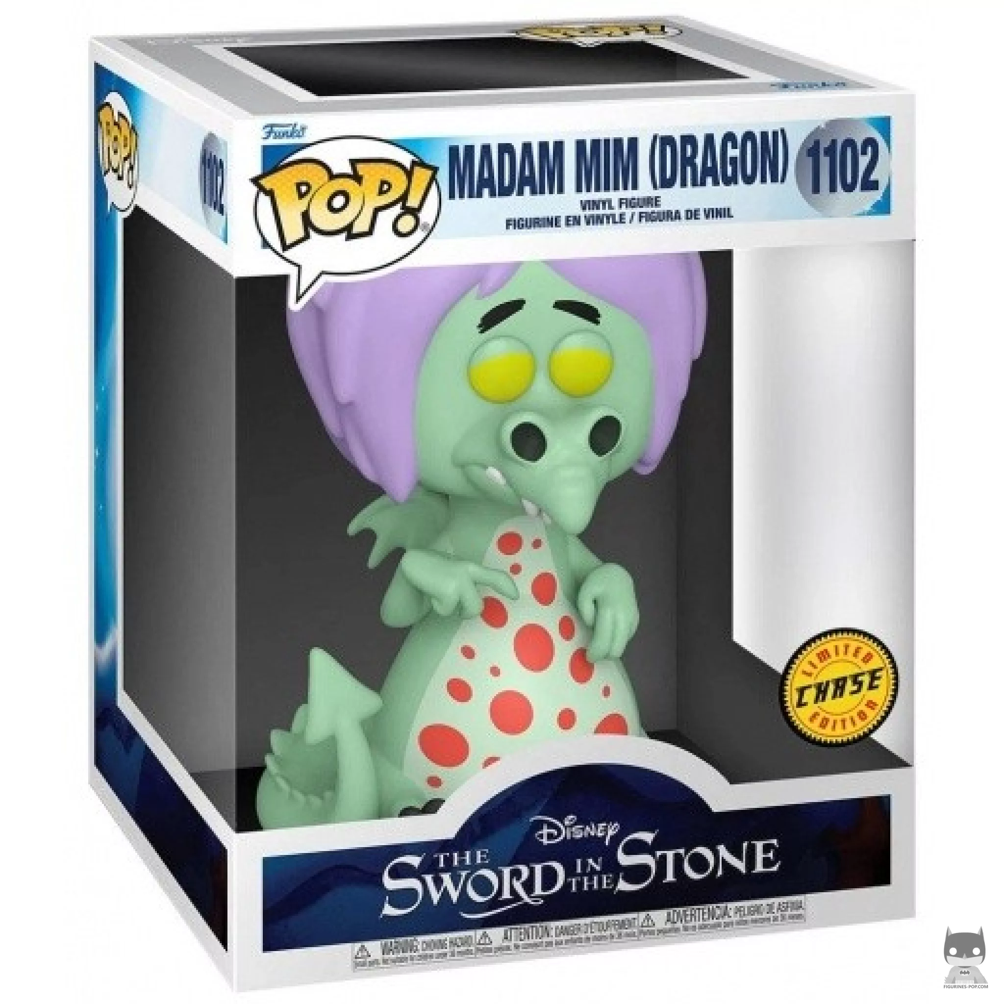 Figura Funko Pop! Madam Mim dragón (Supersized & Chase) en su caja