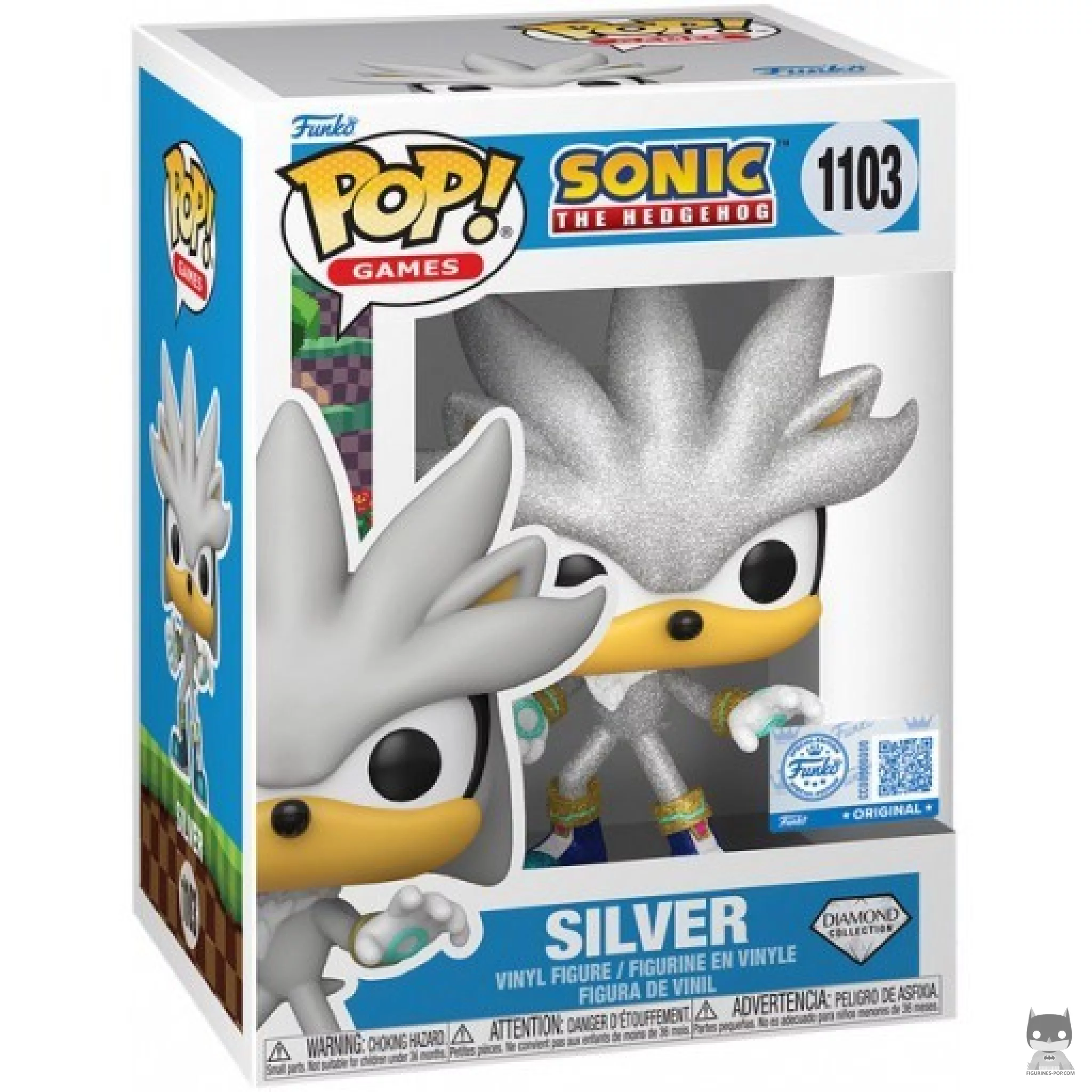 Figura Funko Pop! Silver (Diamante) en su caja