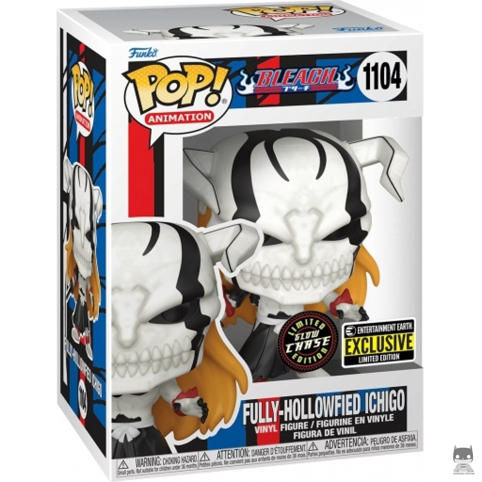 Figura Funko Pop! Ichigo completamente hollowficado (Chase & Brilla en la oscuridad) en su caja