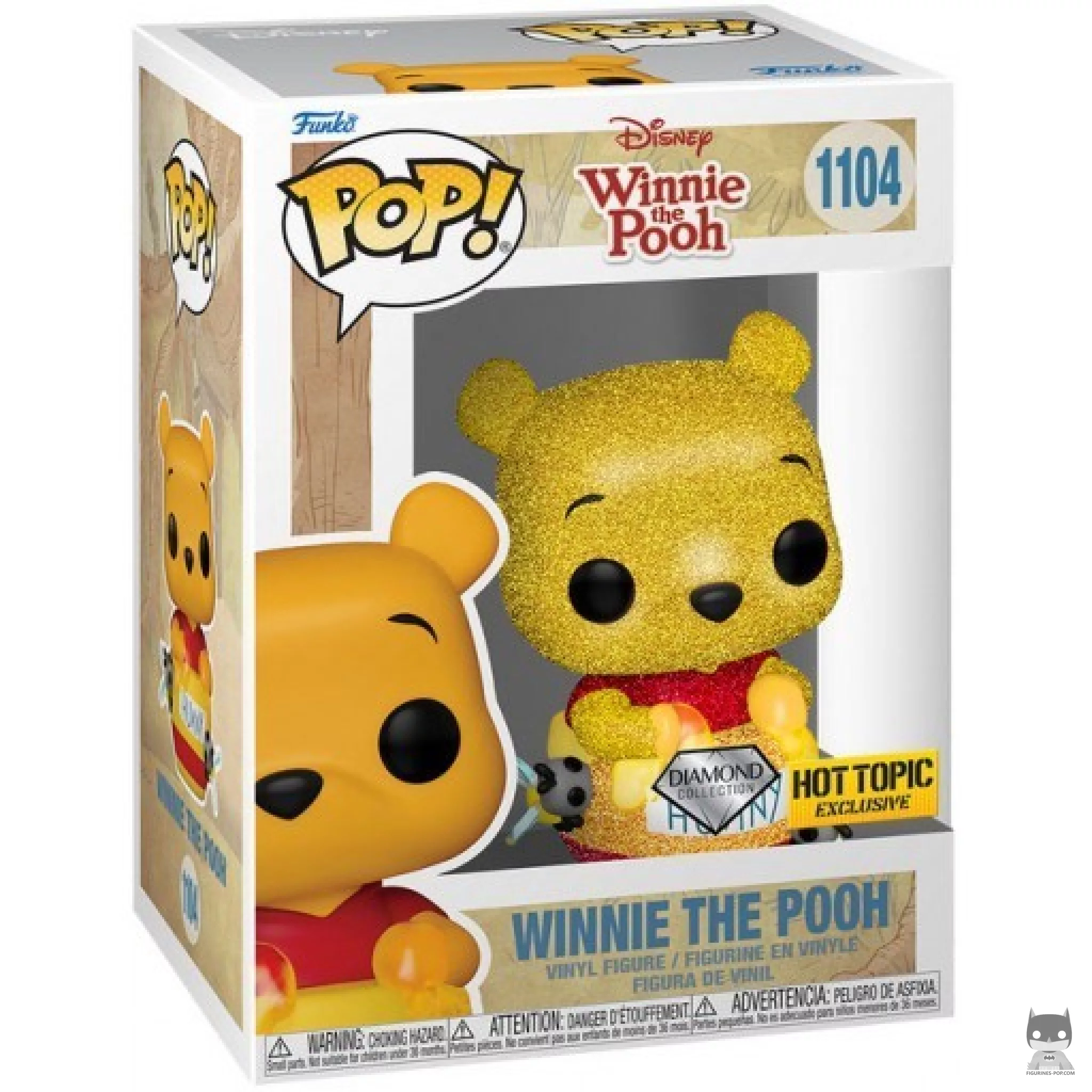 Figura Funko Pop! Winnie the Pooh en el tarro de miel (Purpurina de diamante) en su caja