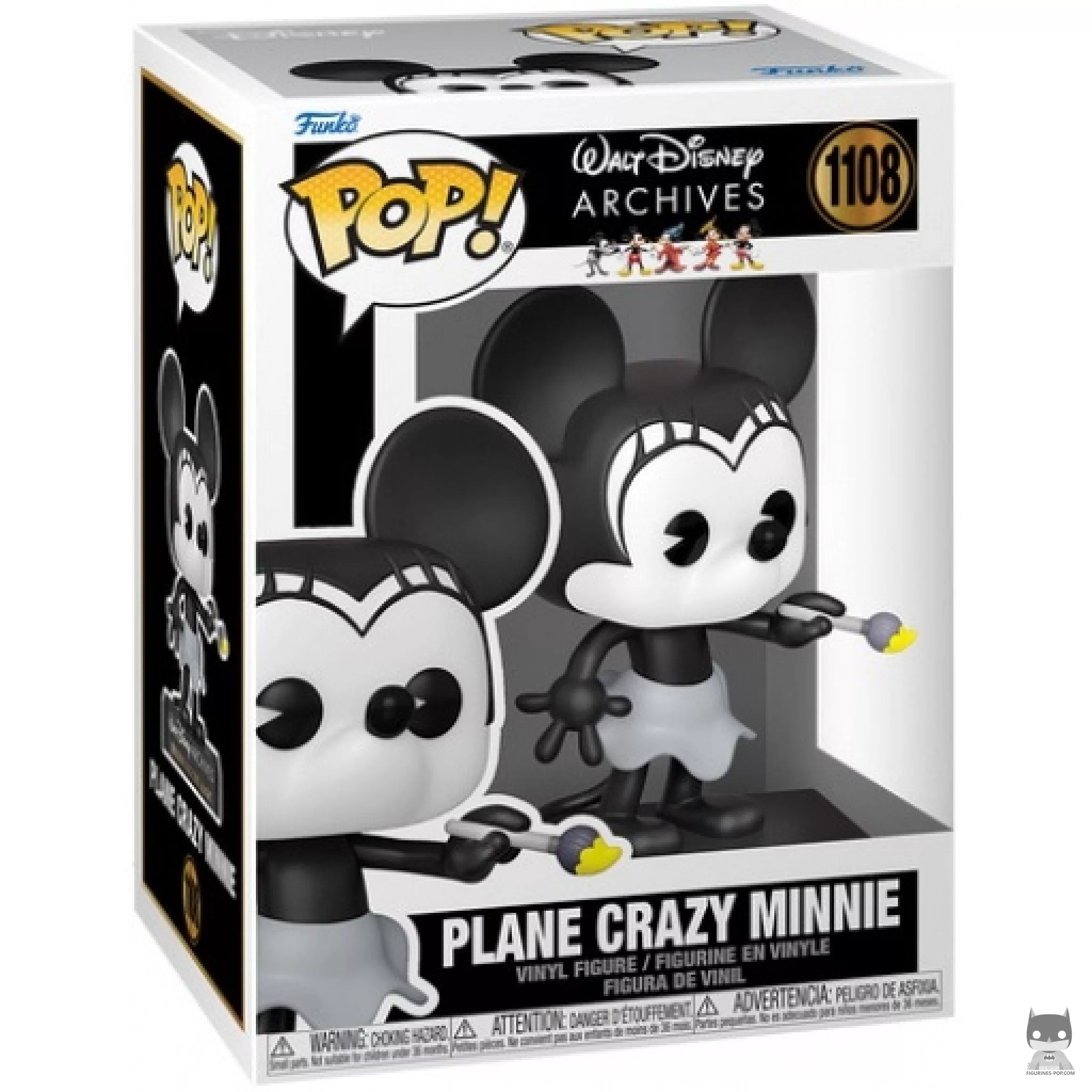 Figura Funko Pop! Minnie Plane Crazy 1928 en su caja