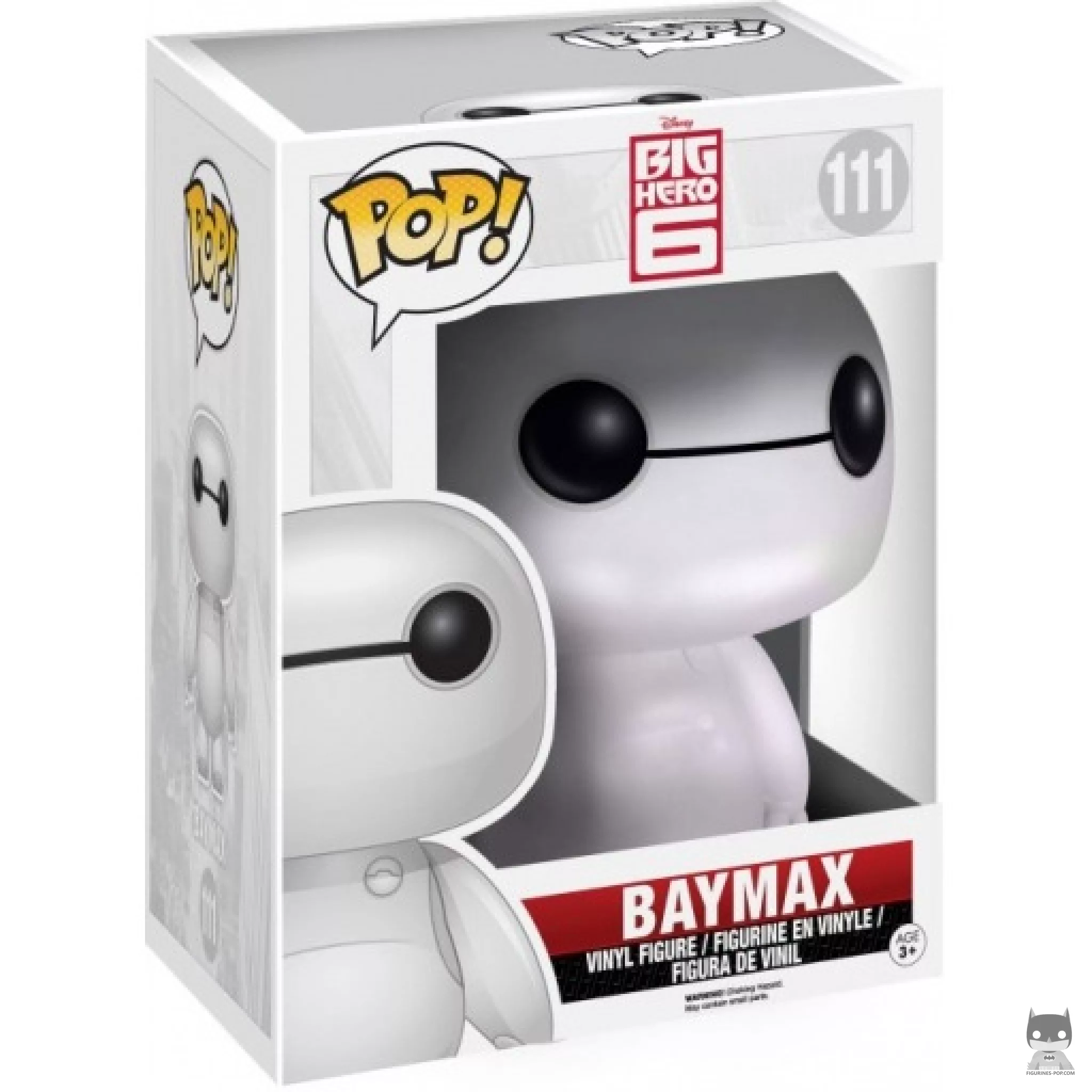 Figura Funko Pop! Baymax (Supersized & Metalizado) en su caja