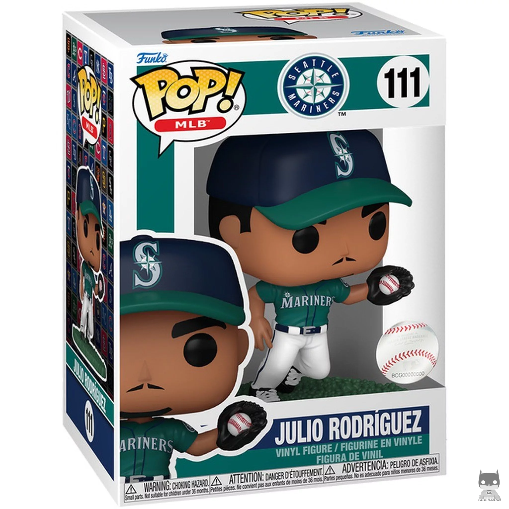Figura Funko Pop! Julio Rodriguez en su caja
