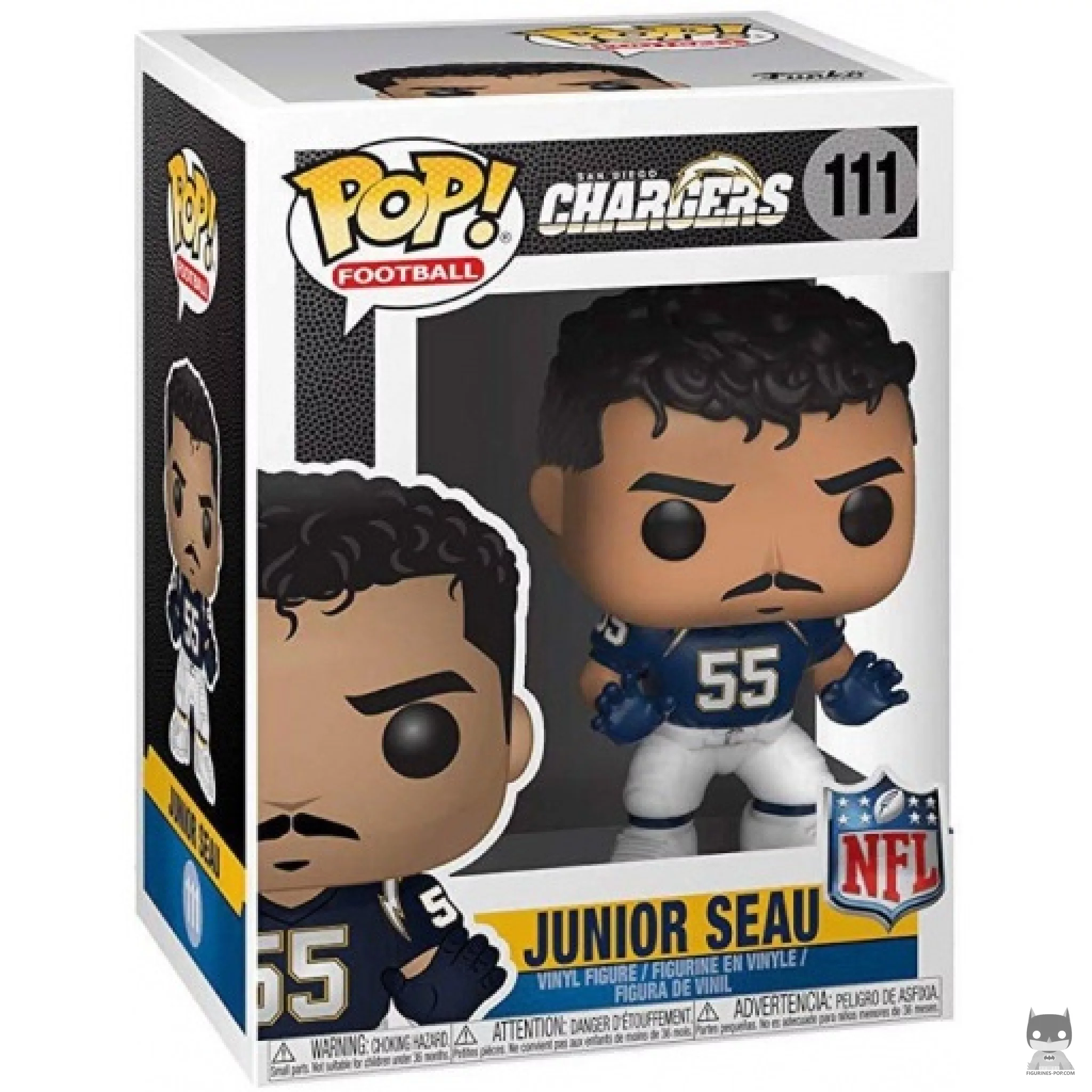Figura Funko Pop! Junior Seau en su caja
