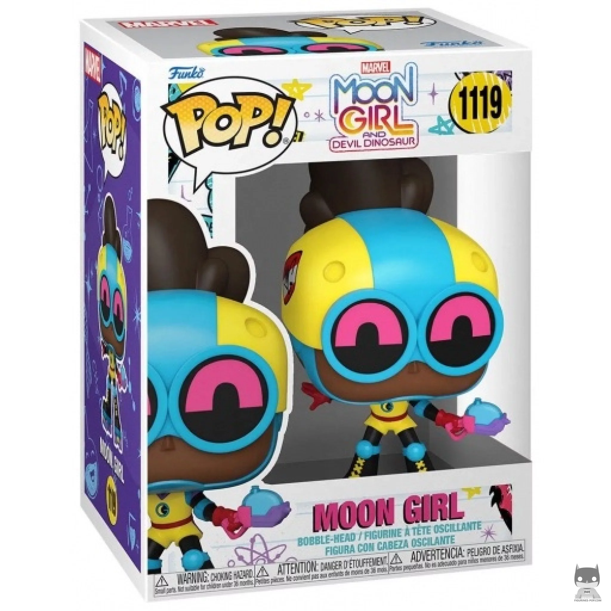 Figura Funko Pop! Moon Girl en su caja