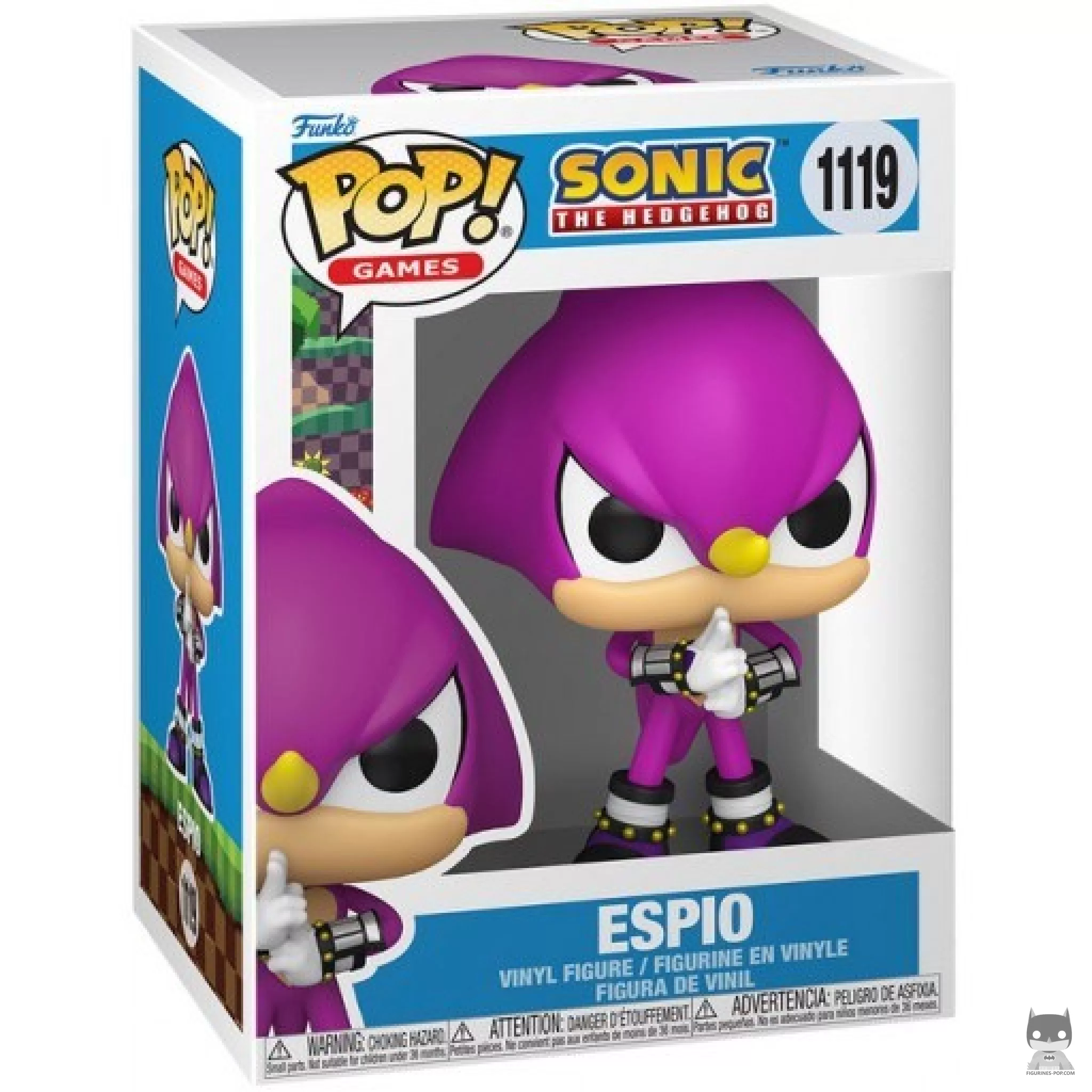 Figura Funko Pop! Espio en su caja