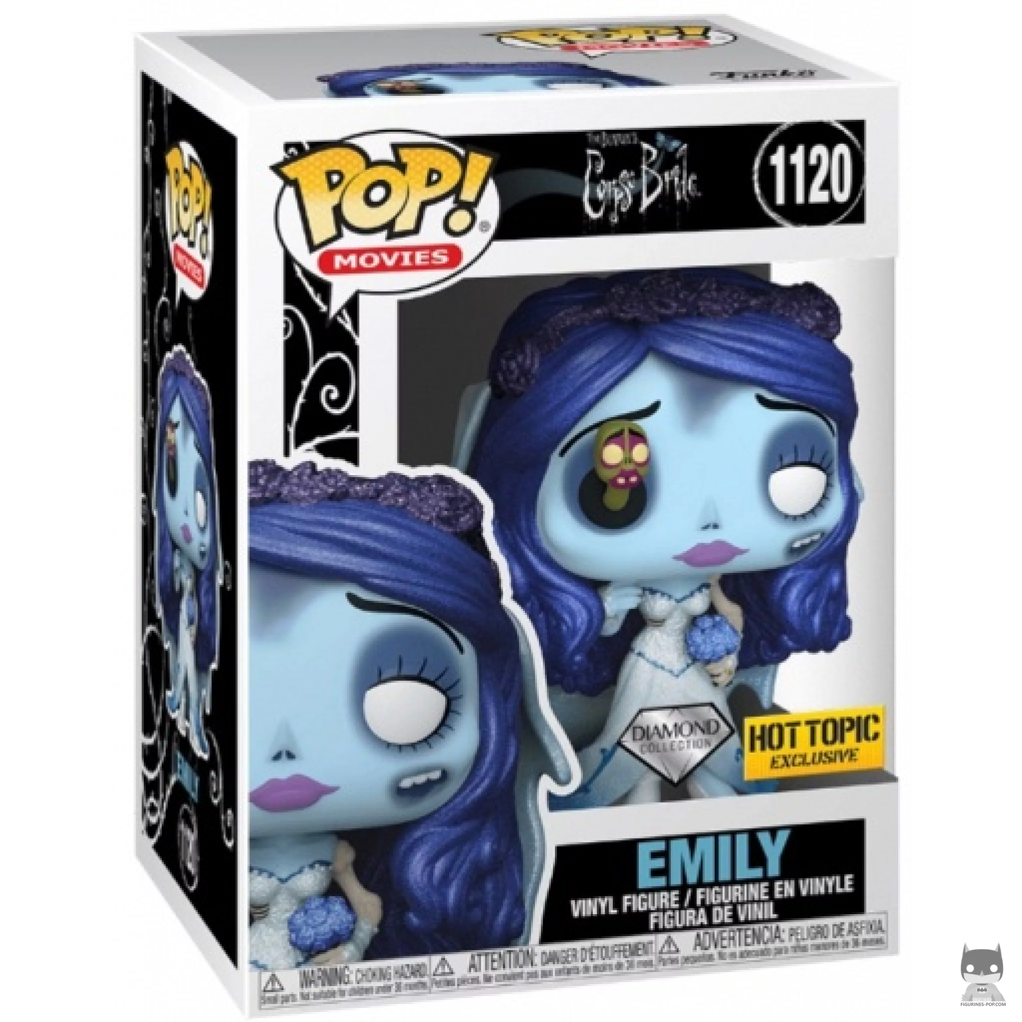 Figura Funko Pop! Emily (Purpurina de diamante) en su caja