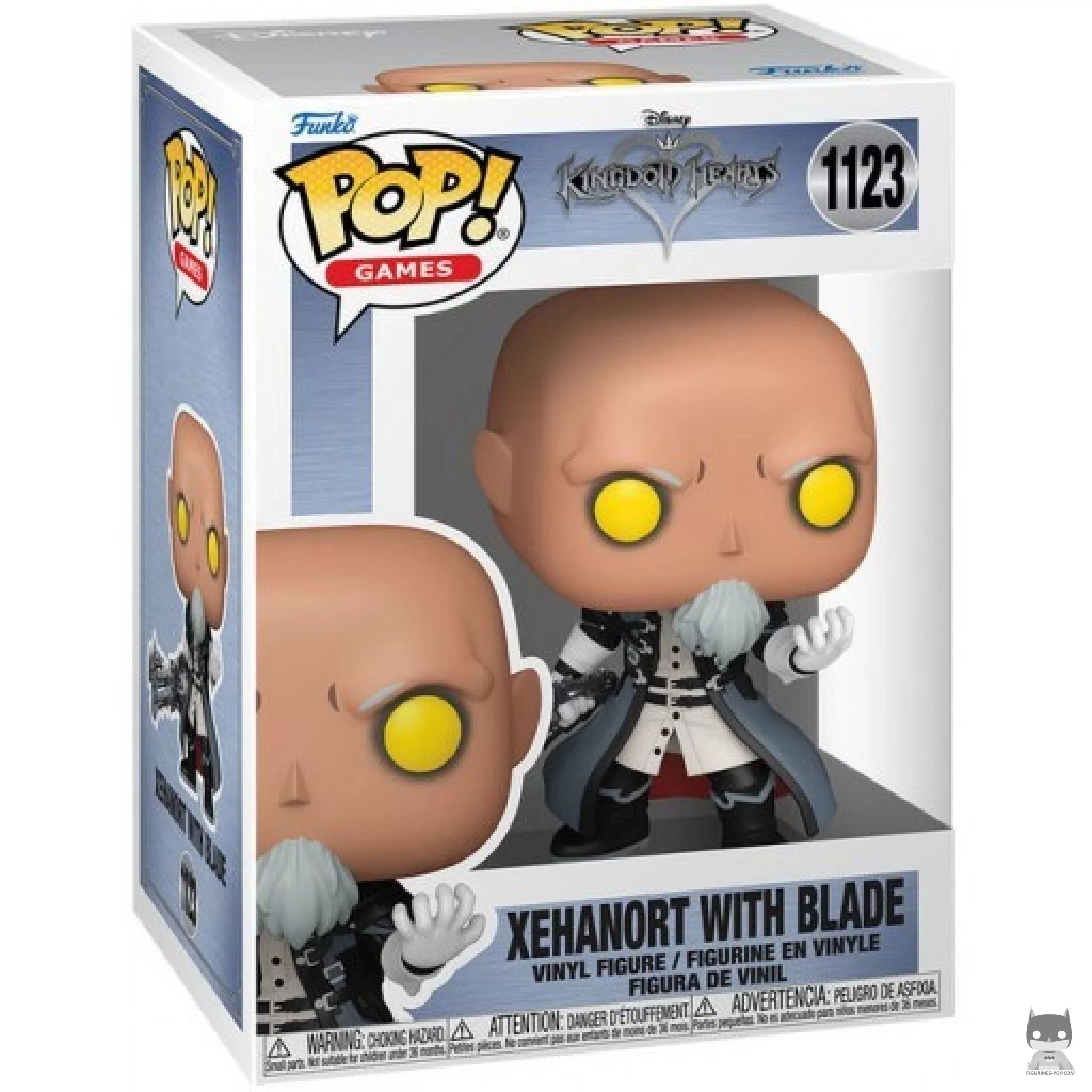 Figura Funko Pop! Xehanort con Blade en su caja