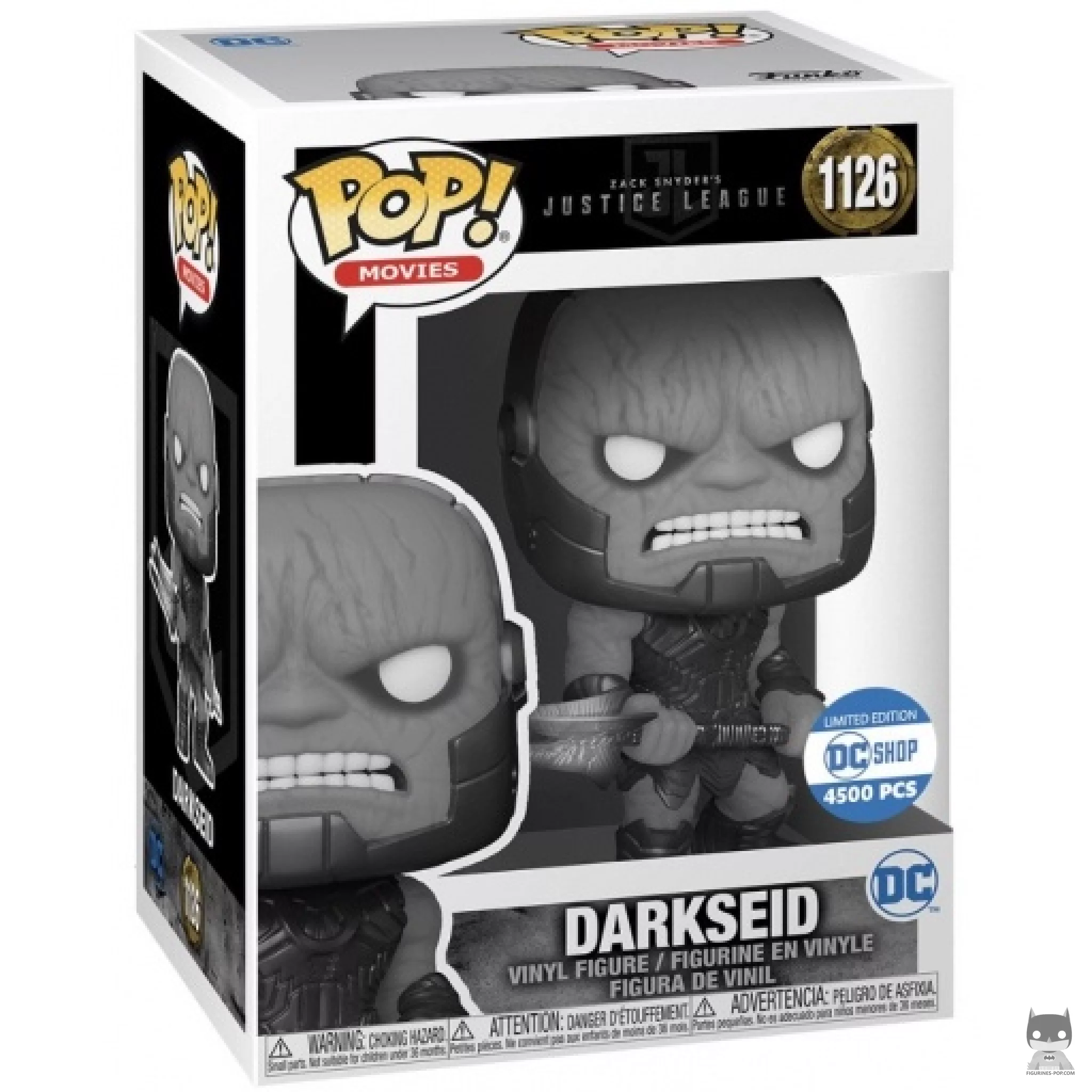 Figura Funko Pop! Darkseid (Blanco y negro) en su caja