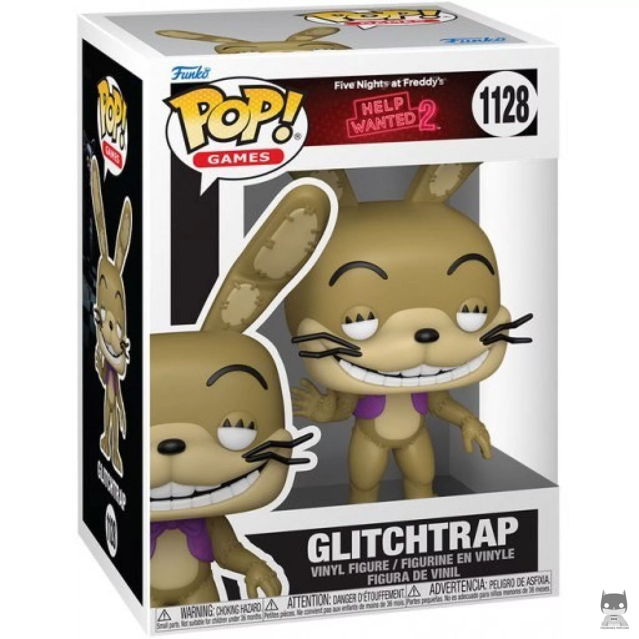 Figura Funko Pop! Glitchtrap en su caja