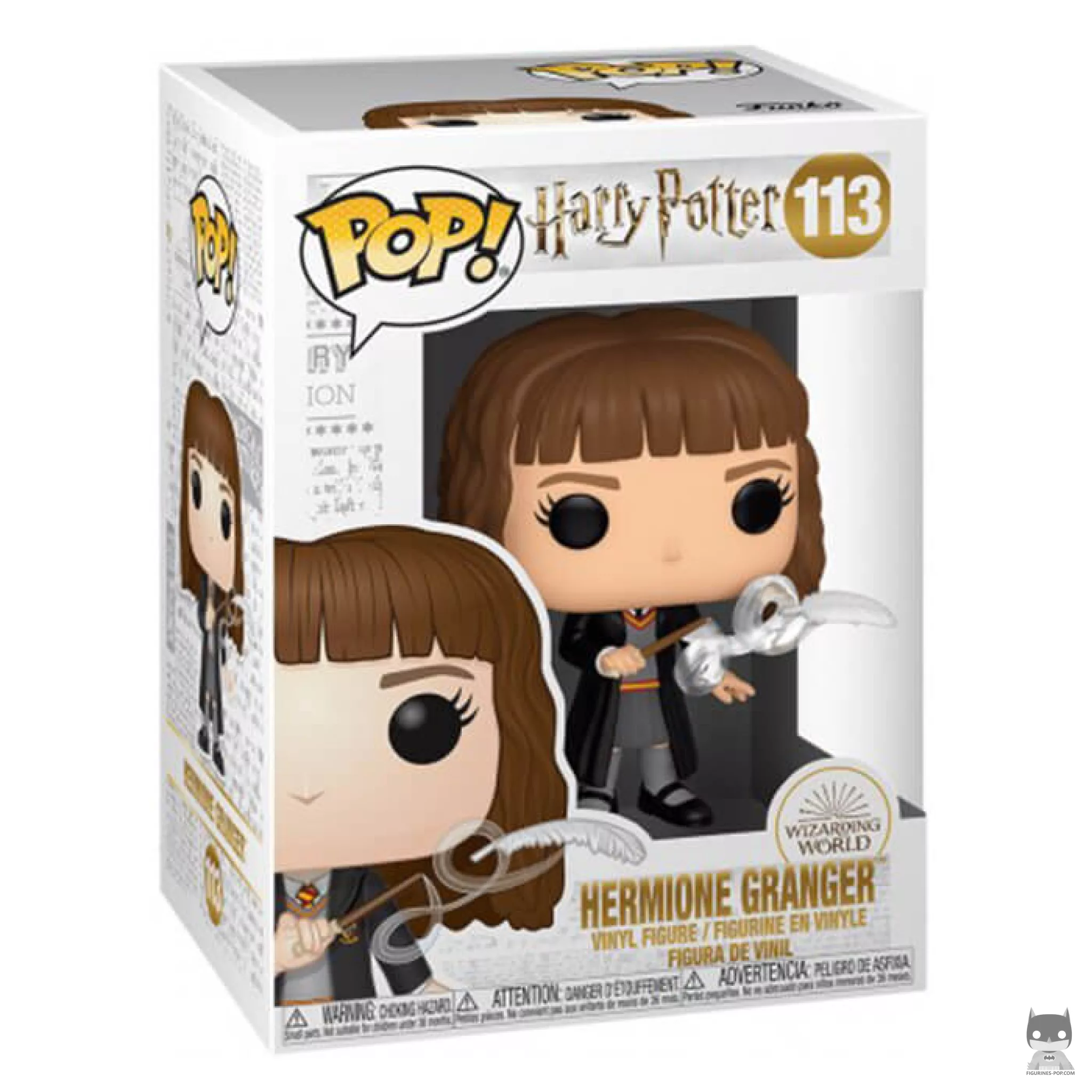 Figura Funko Pop! Hermione con pluma en su caja
