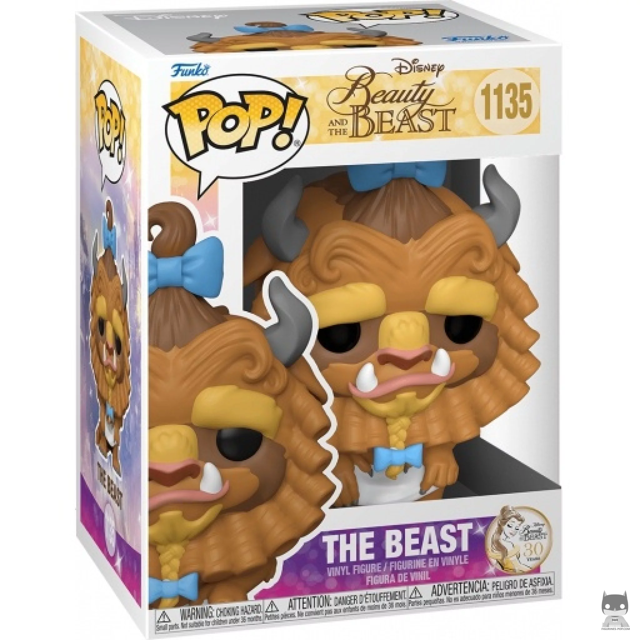 Figura Funko Pop! Bestia con rizos en su caja