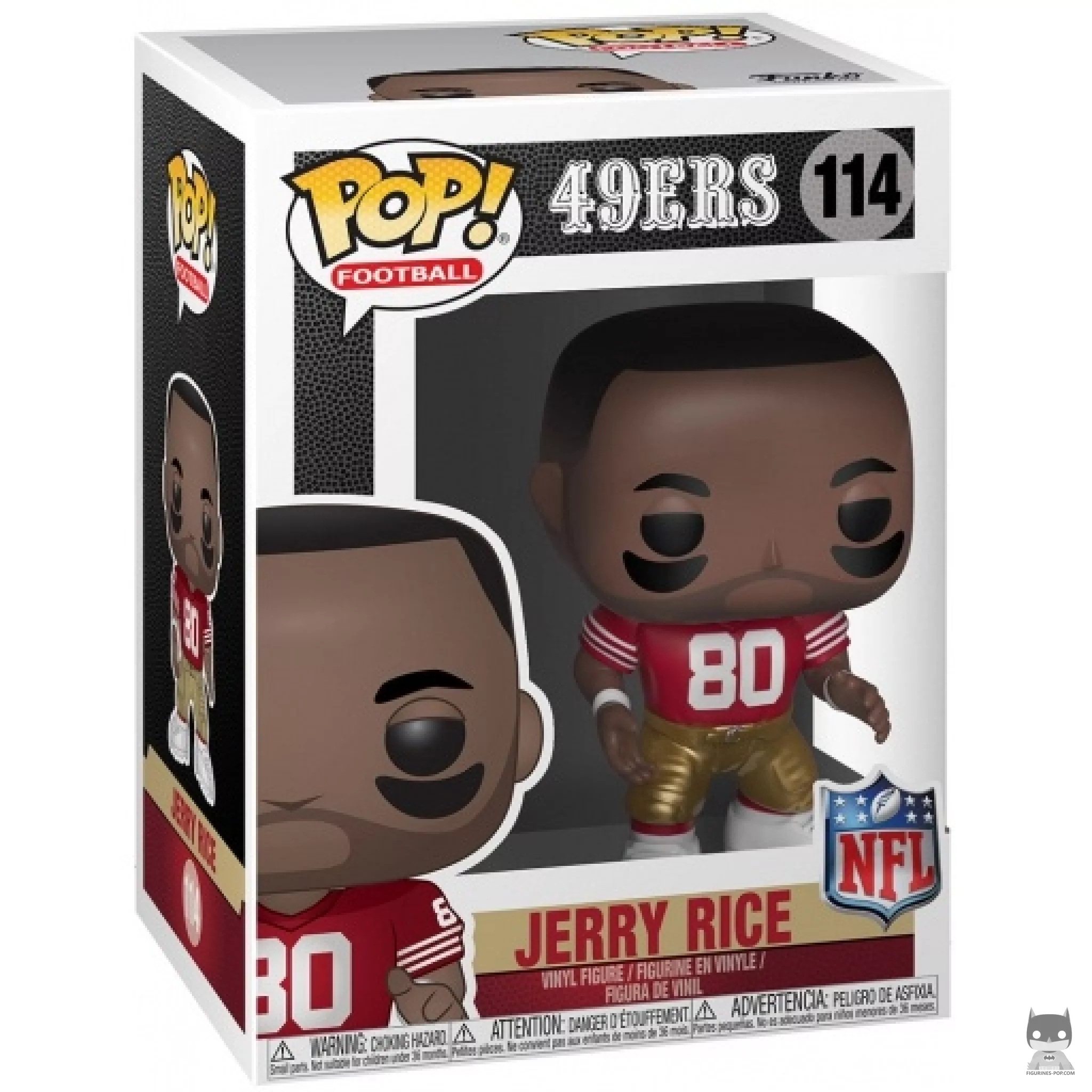 Figura Funko Pop! Jerry Rice en su caja