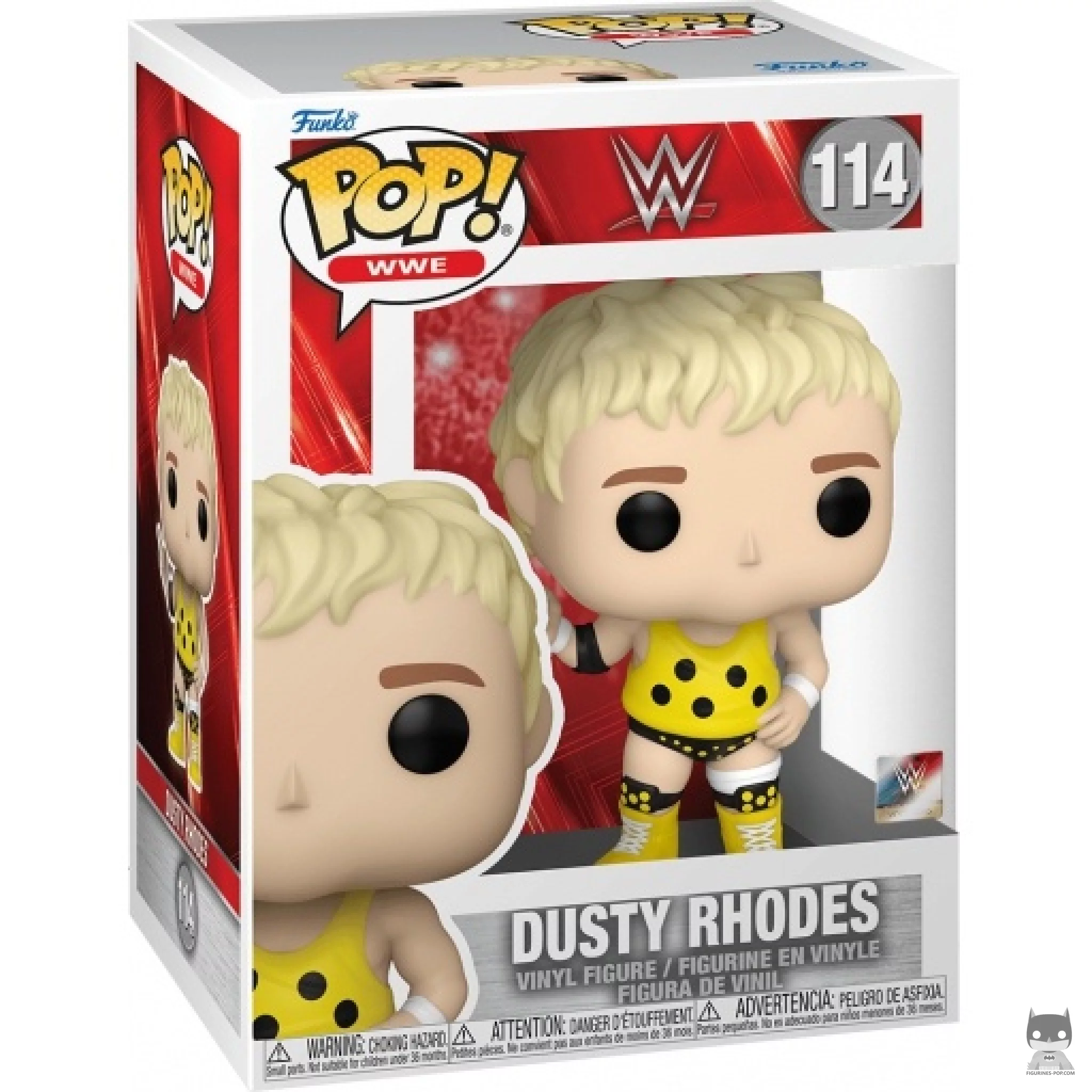 Figura Funko Pop! Dusty Rhodes en su caja