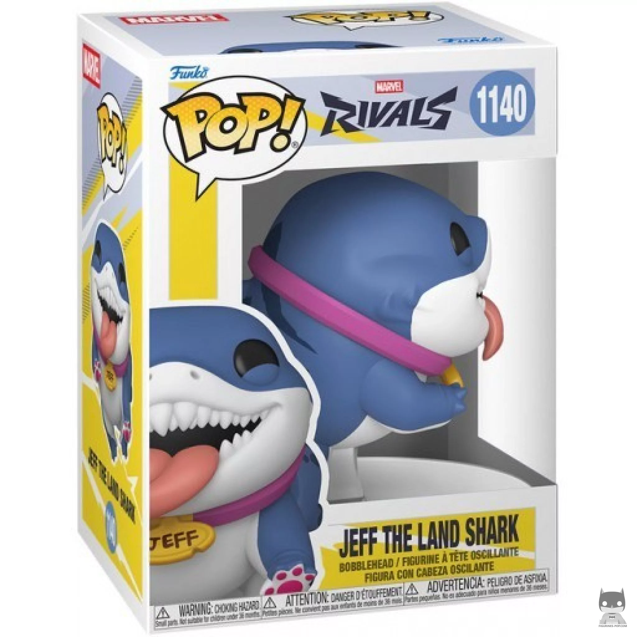 Figura Funko Pop! Jeff el tiburón terrestre en su caja