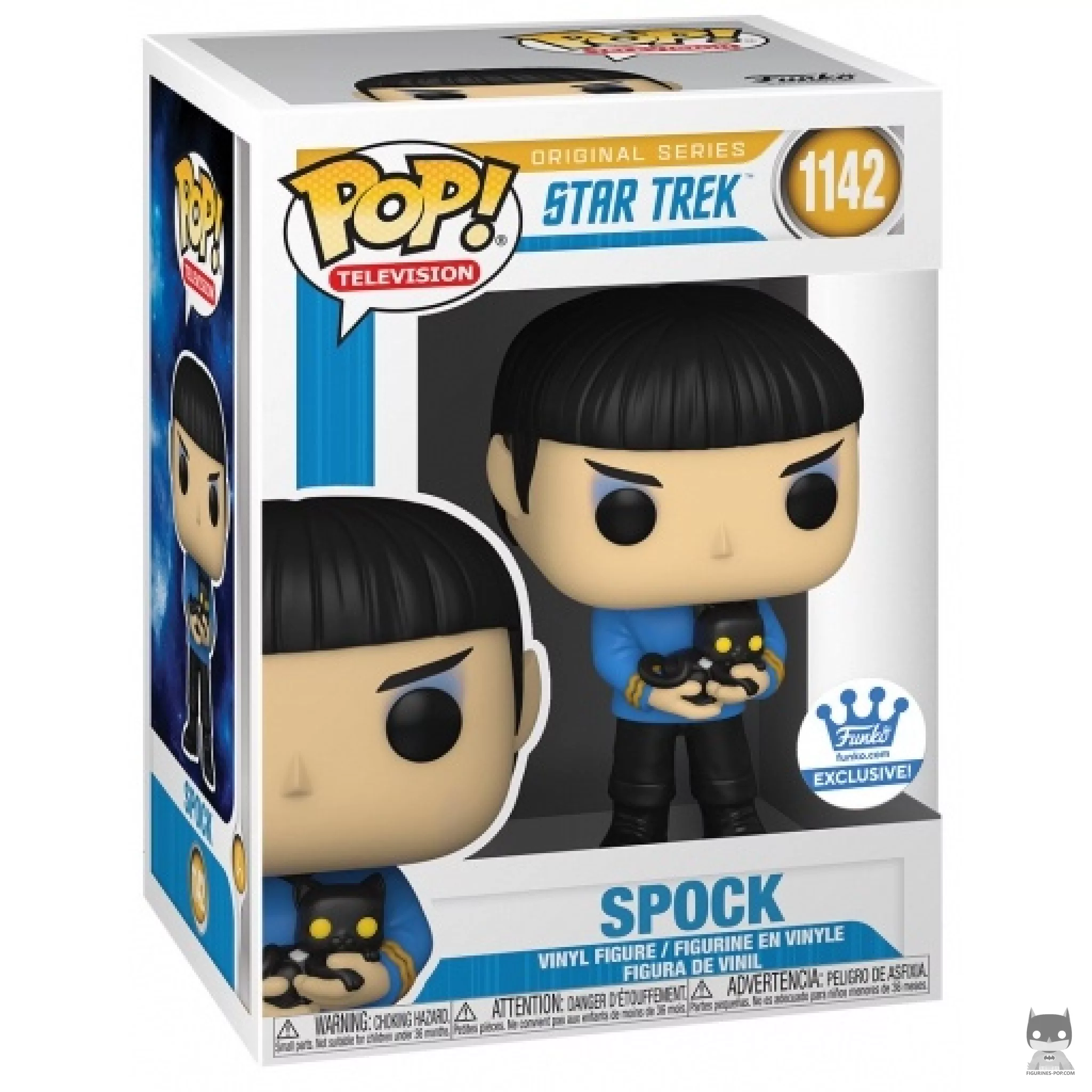 Figura Funko Pop! Spock con gato en su caja