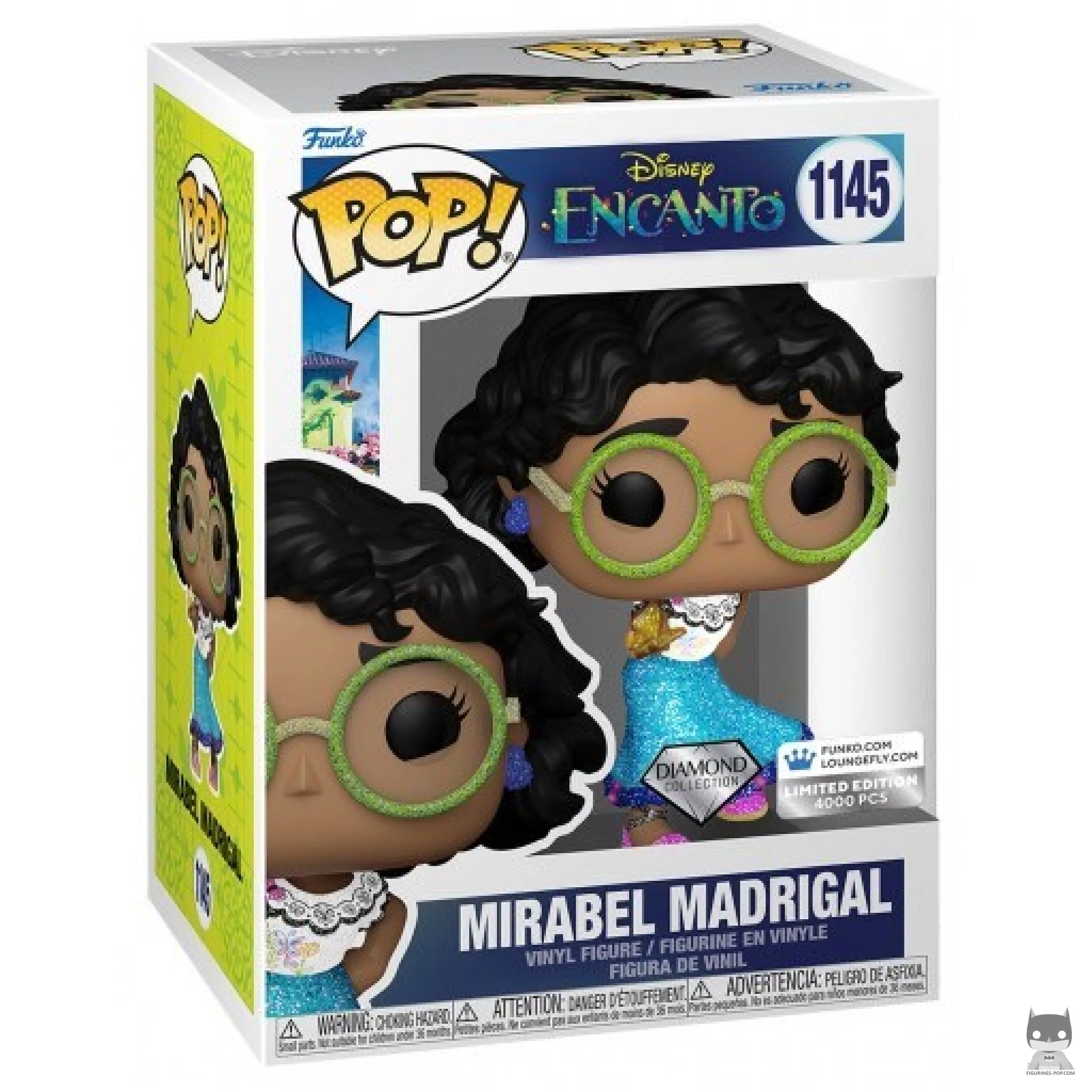 Figura Funko Pop! Mirabel Madrigal (Purpurina de diamante) en su caja