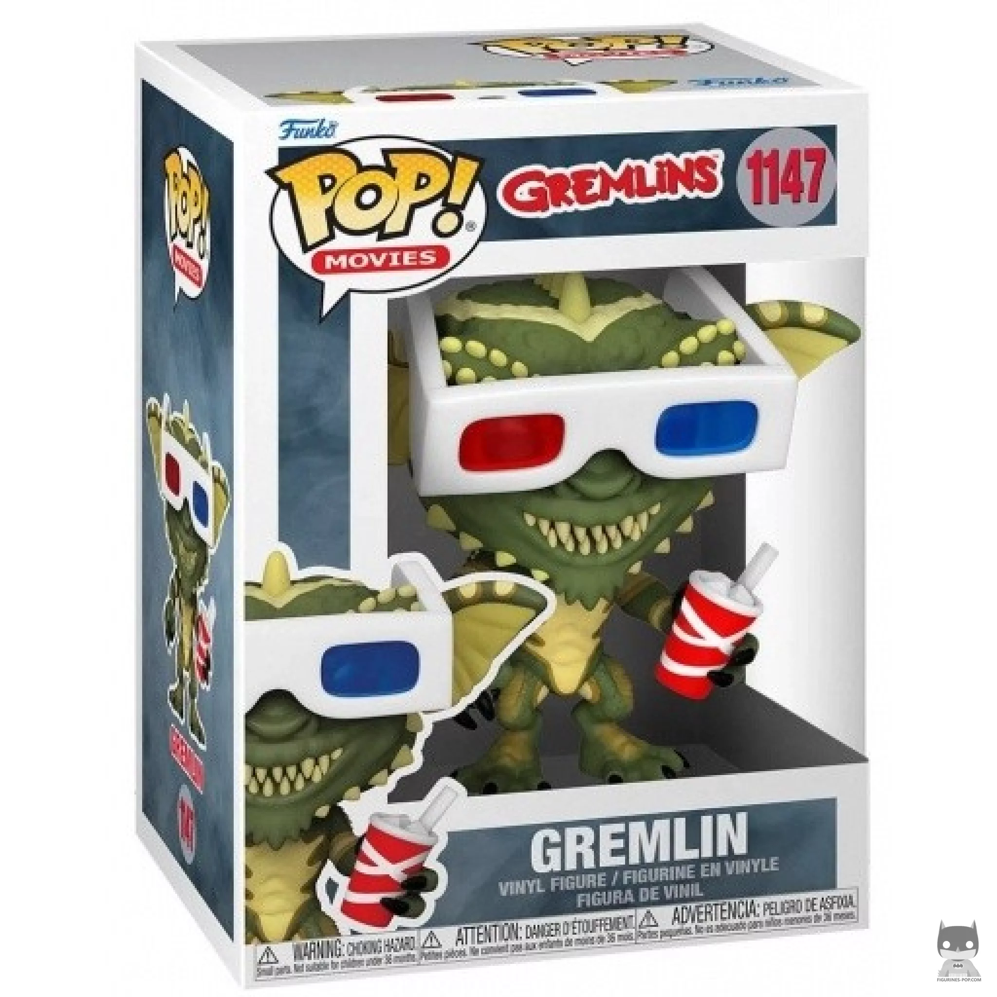 Figura Funko Pop! Gremlin con gafas 3D en su caja