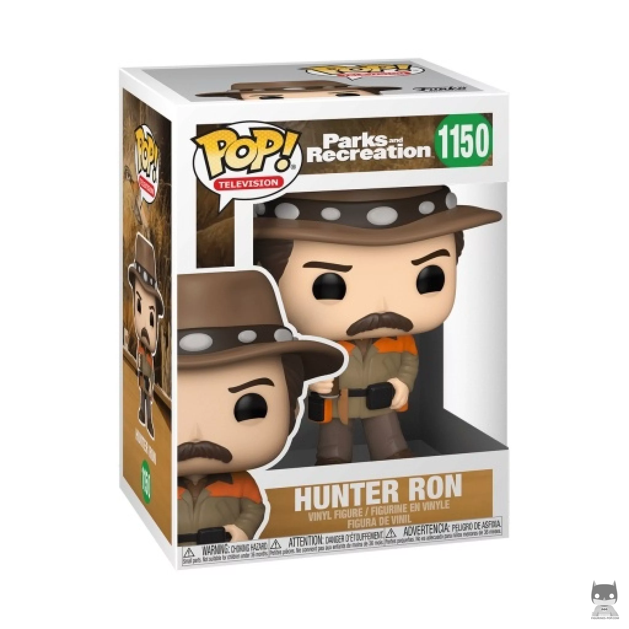 Figura Funko Pop! Ron cazador en su caja