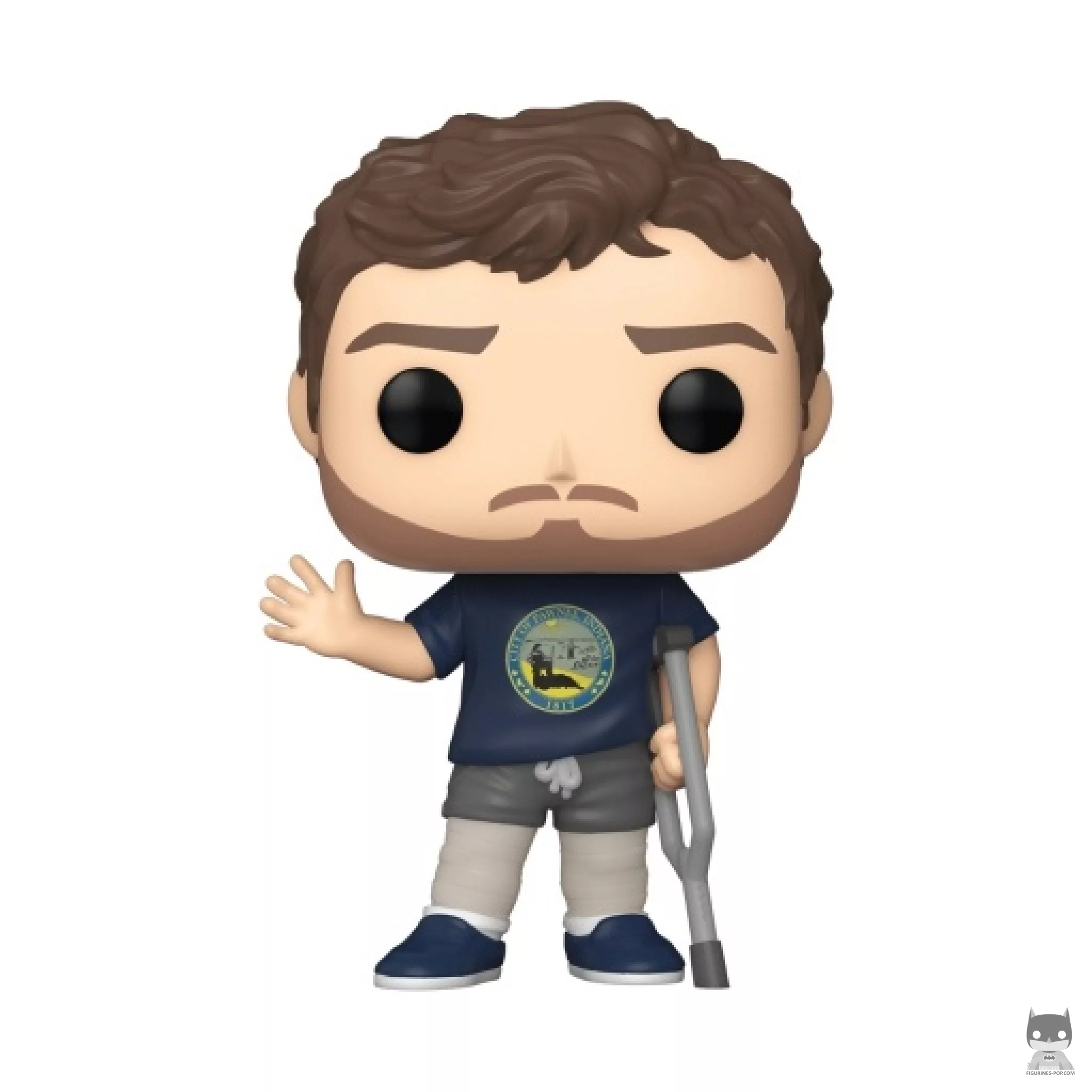 Figura Funko Pop! Andy con las piernas escayoladas (Parks and Recreation)
