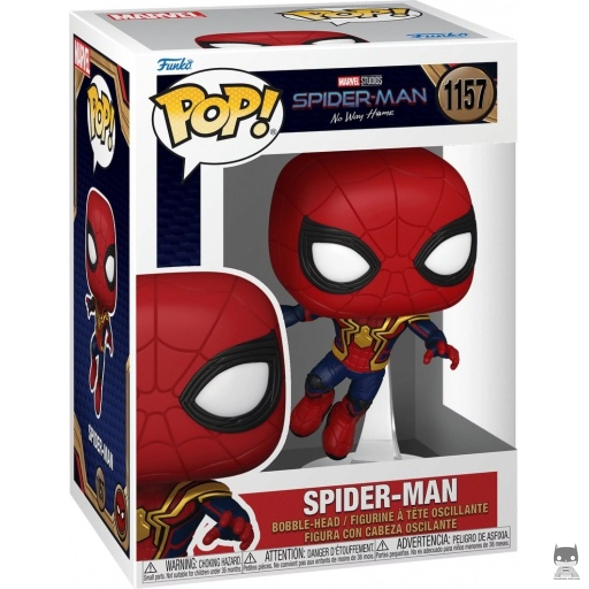 Figura Funko Pop! Spider-Man (Tom Holland) en su caja