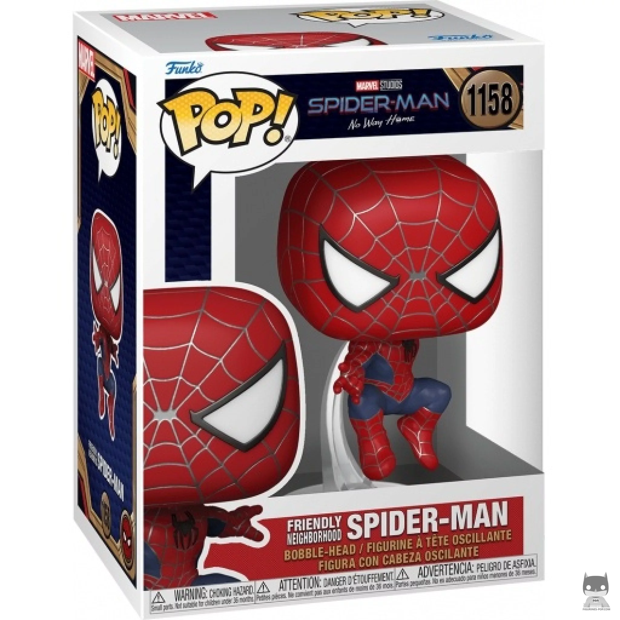 Figura Funko Pop! Tu amigo y vecino Spider-Man (Tobey Maguire) en su caja