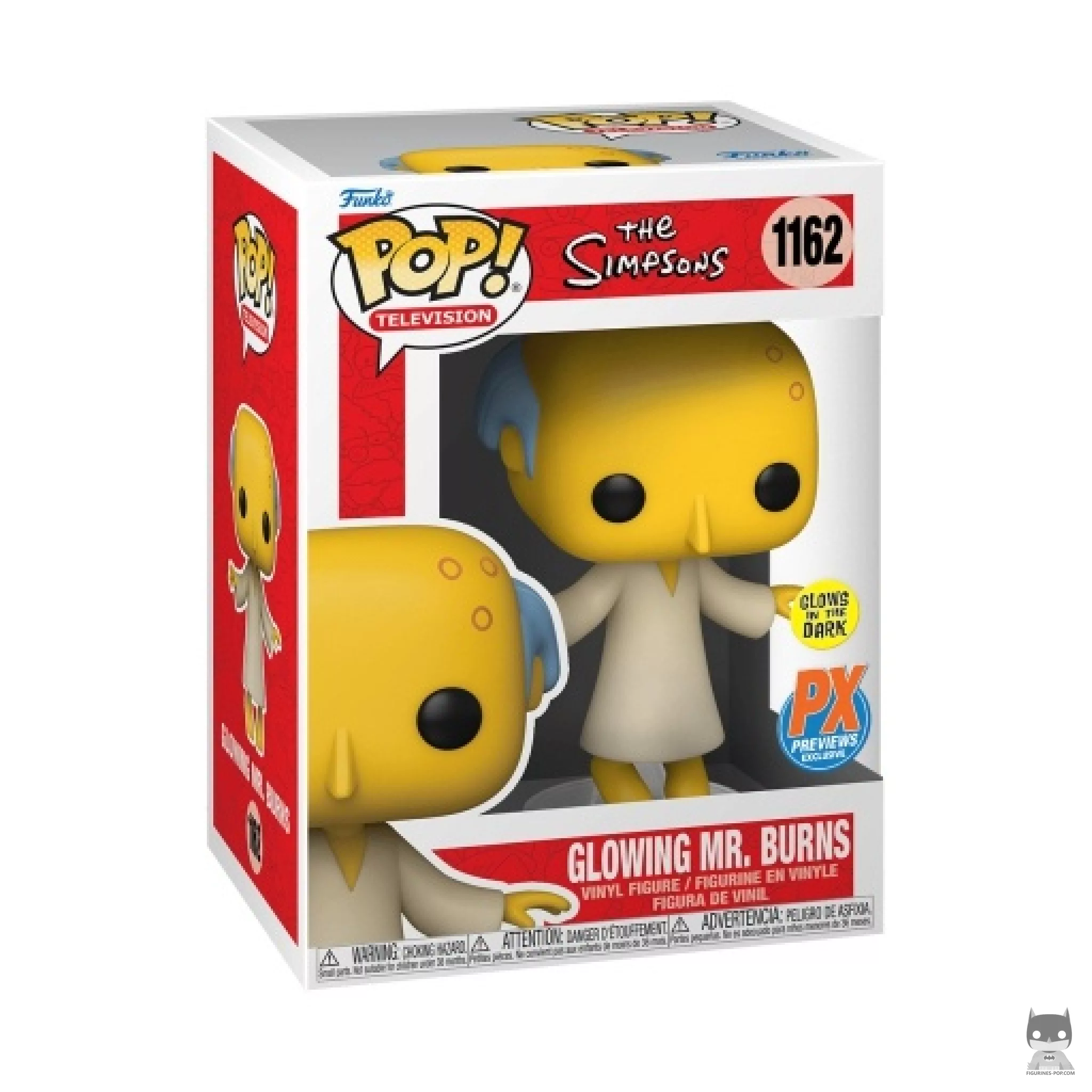Figura Funko Pop! Sr. Burns brillante en su caja