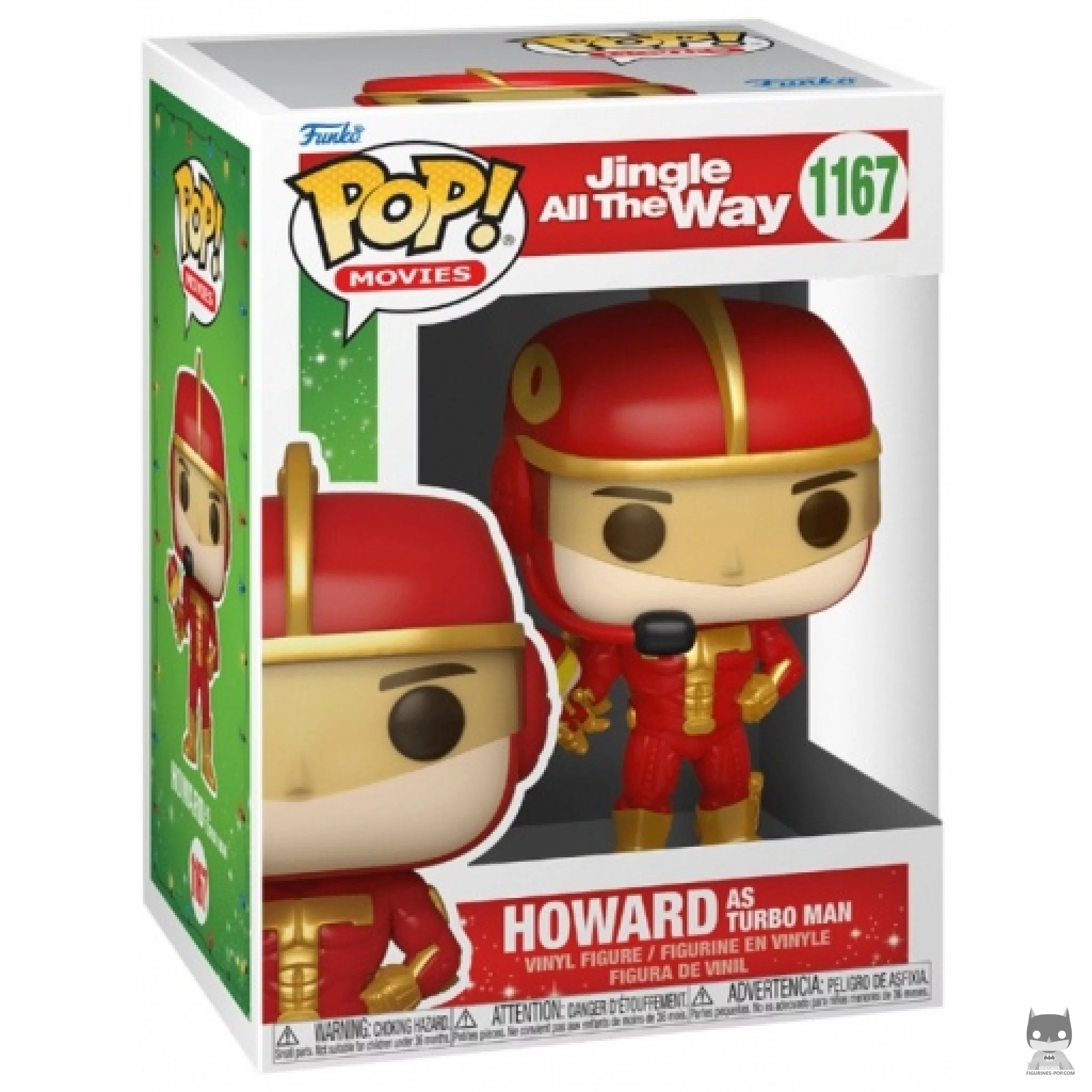 Figura Funko Pop! Howard como Turbo Man en su caja