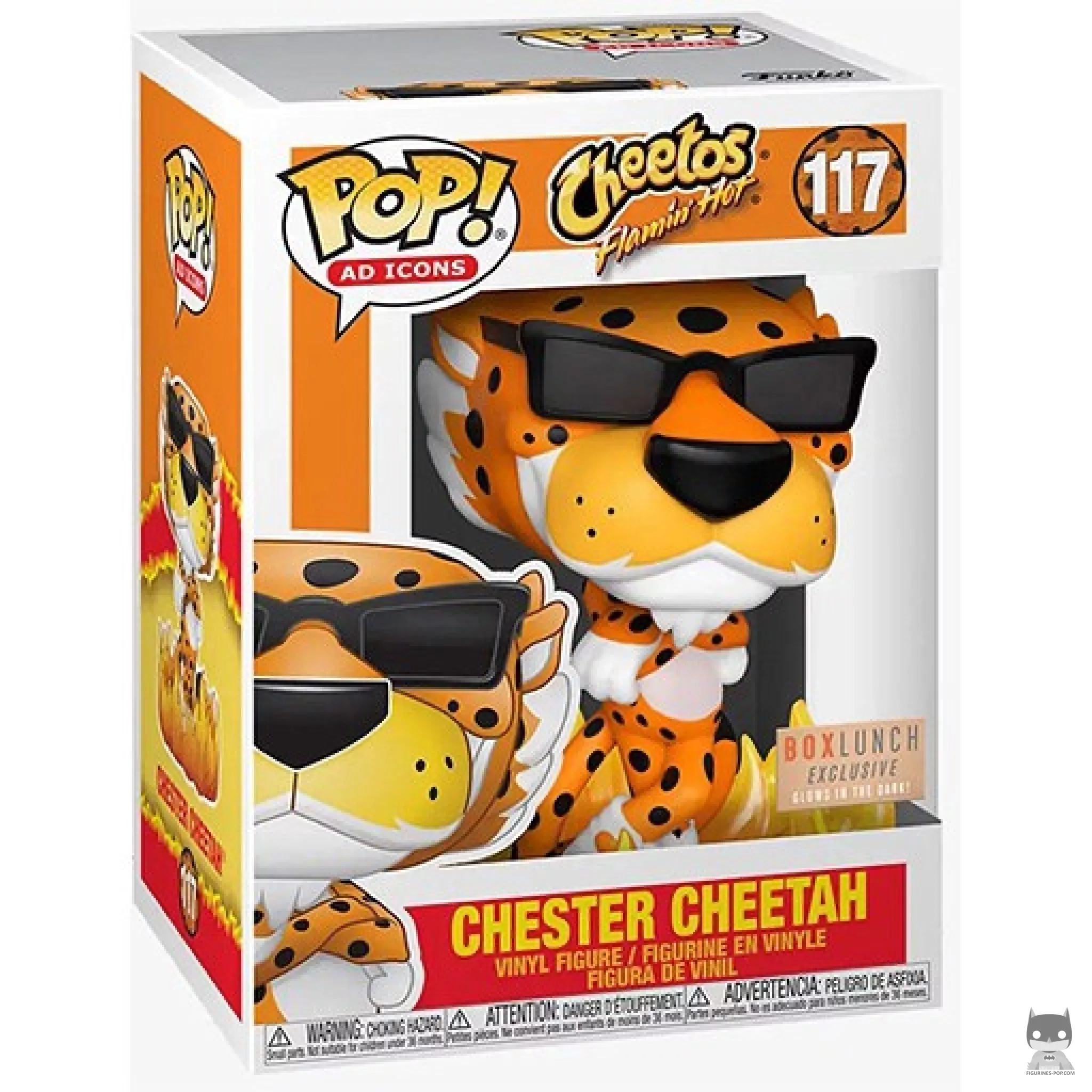 Figura Funko Pop! Chester Cheetah en su caja