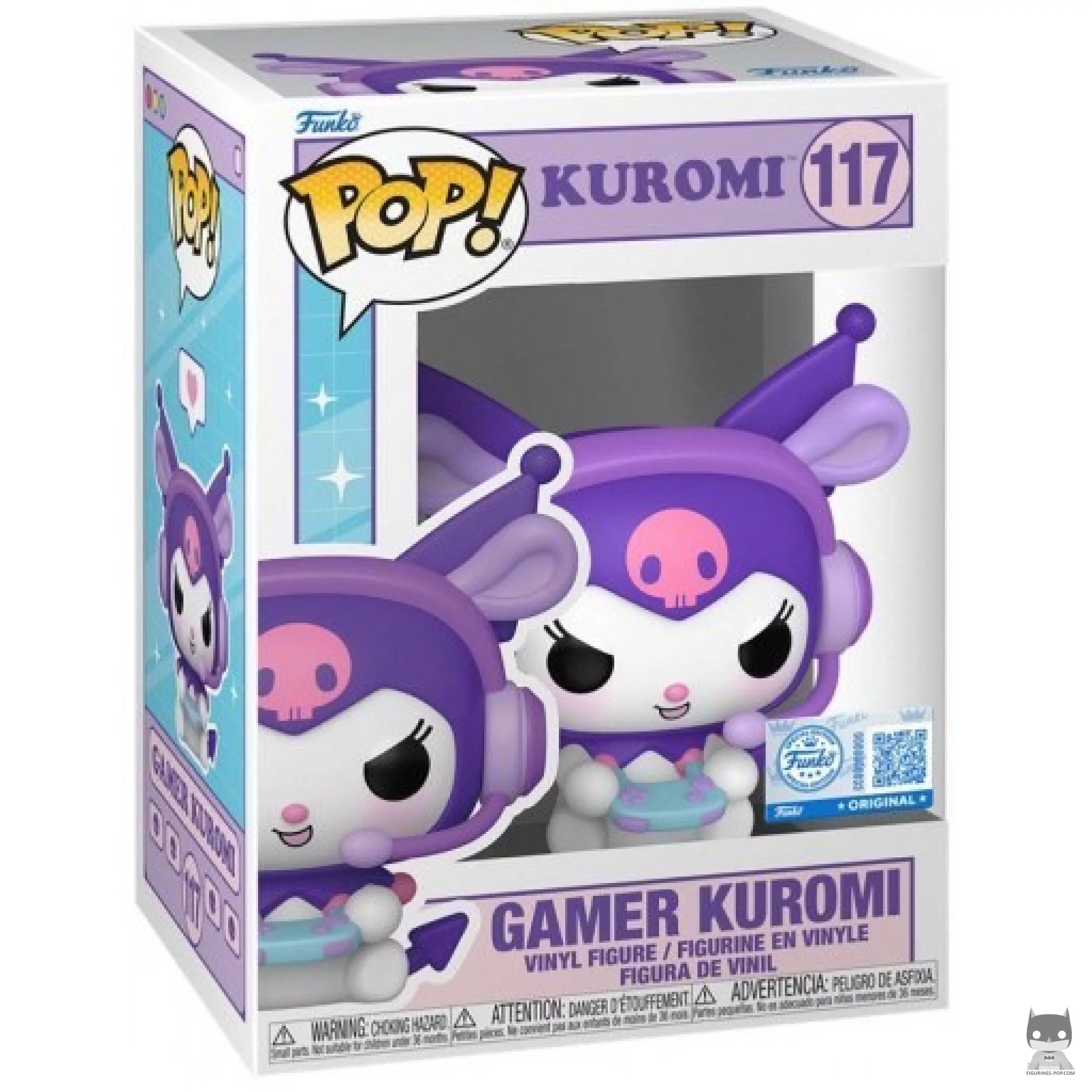 Figura Funko Pop! Kuromi gamer en su caja