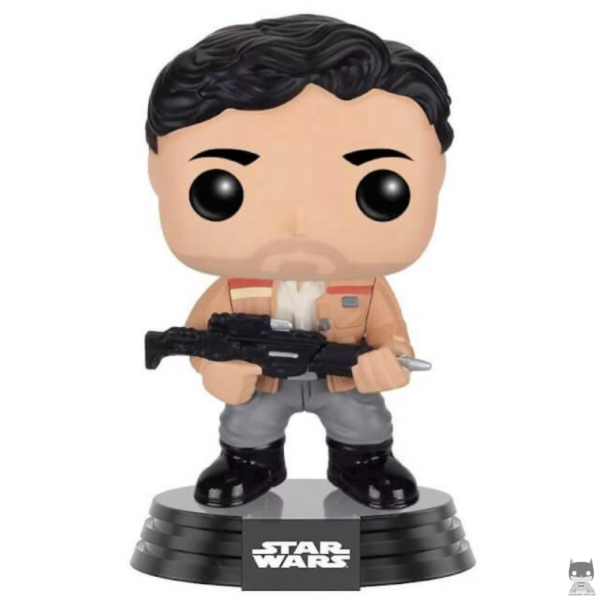 Figura Funko Pop! Poe Dameron con chaqueta y bláster (Star Wars: Episodio VII, El despertar de la Fuerza)