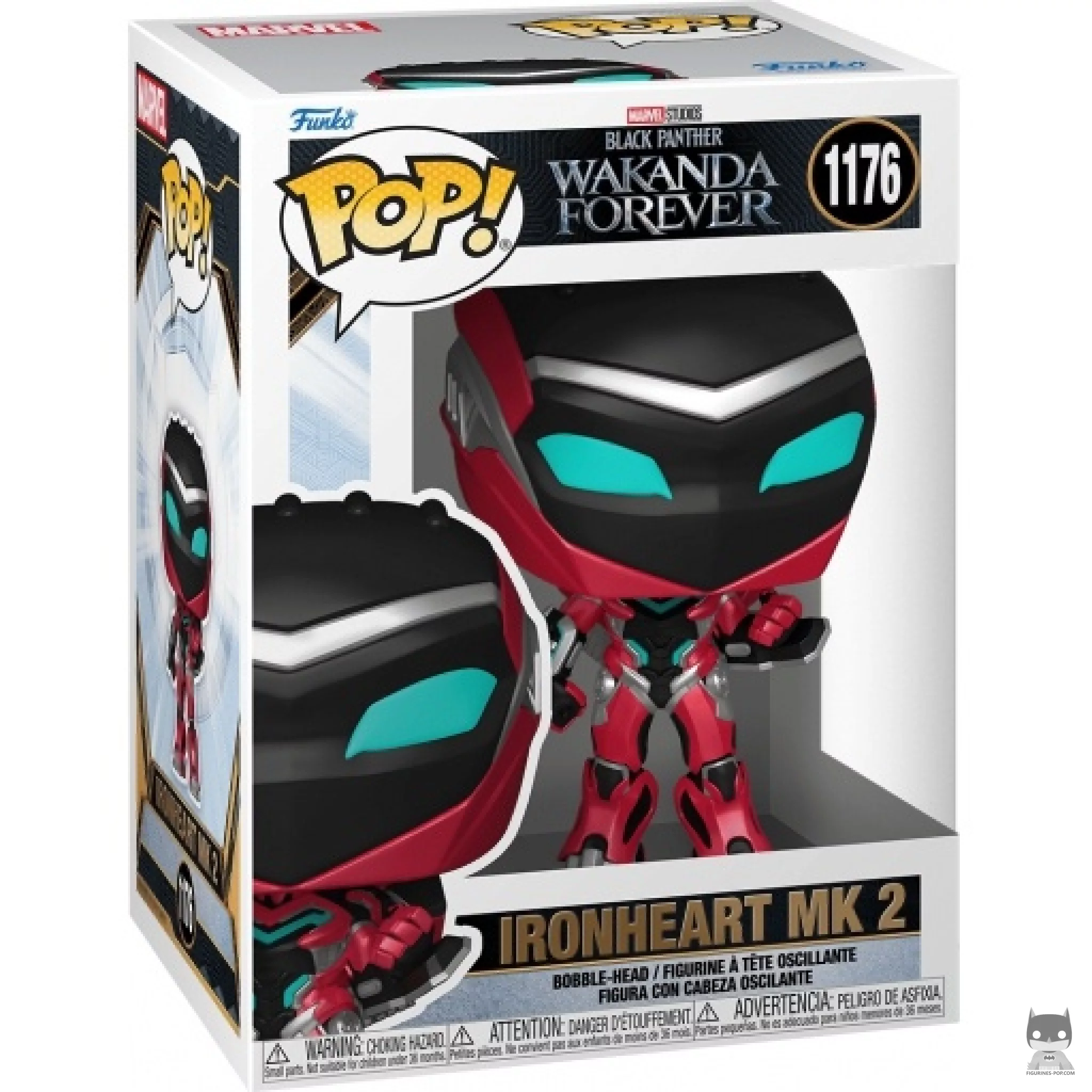 Figura Funko Pop! Ironheart MK 2 en su caja