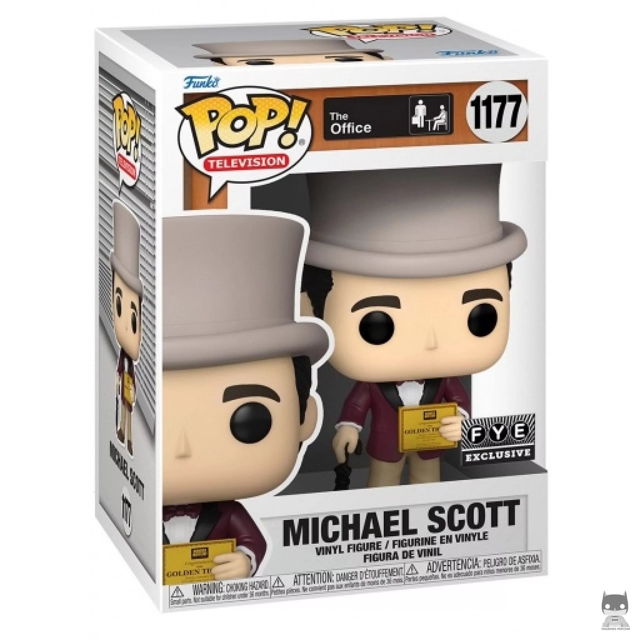 Figura Funko Pop! Michael billete dorado en su caja