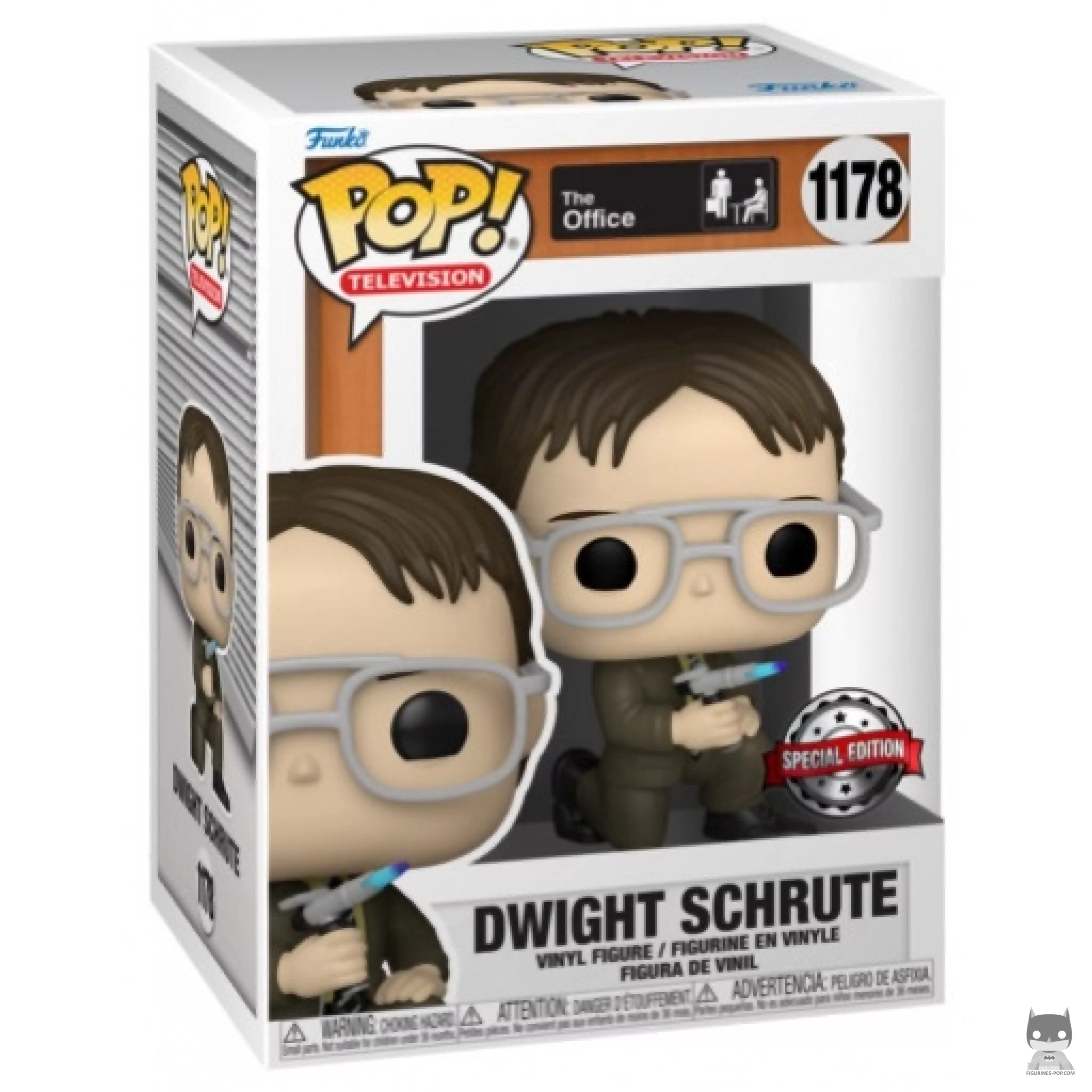 Figura Funko Pop! Dwight con soplete en su caja