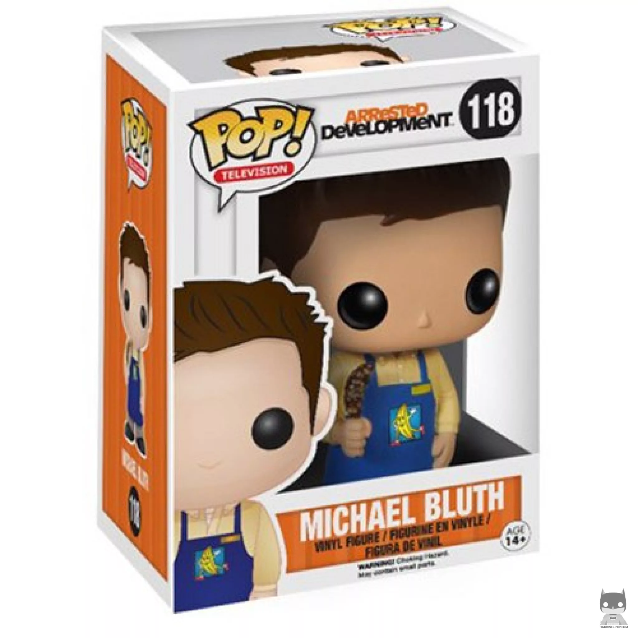 Figura Funko Pop! Michael Bluth (con uniforme del puesto de plátanos) en su caja