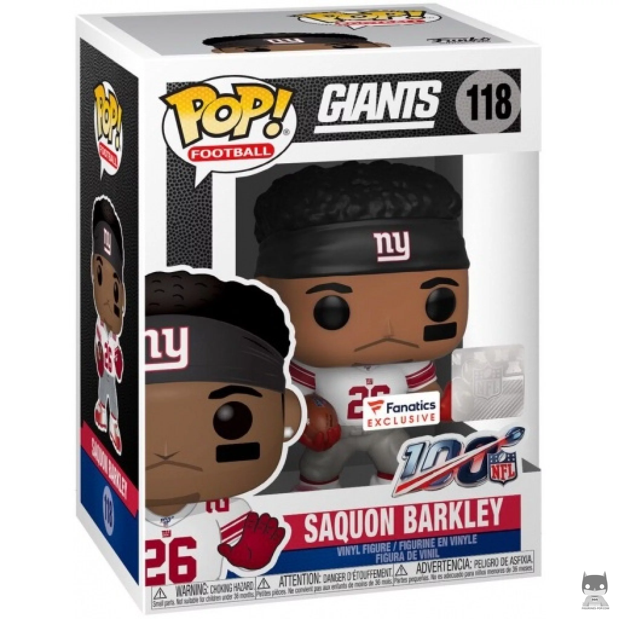 Figura Funko Pop! Saquon Barkley en su caja