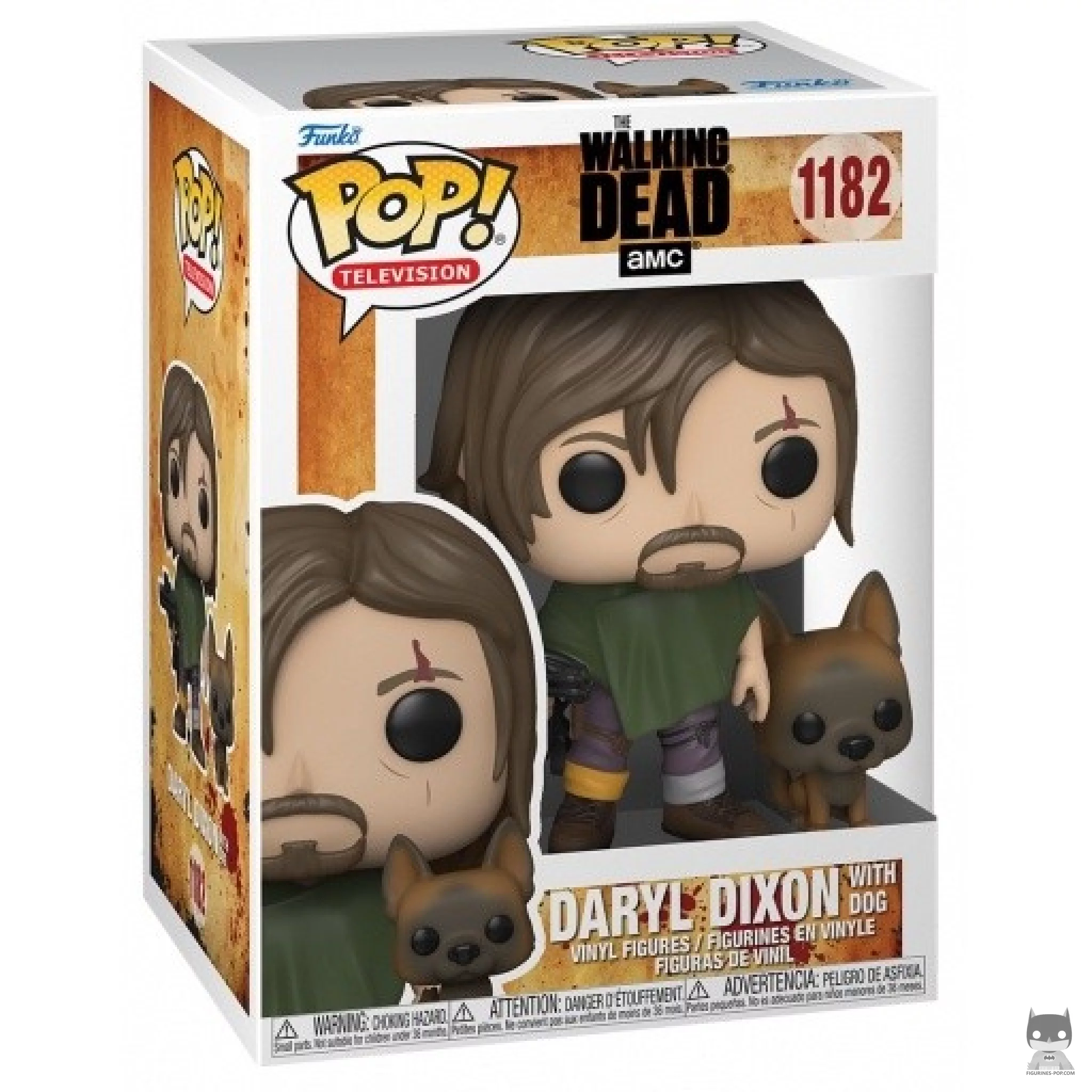 Figura Funko Pop! Daryl con perro en su caja