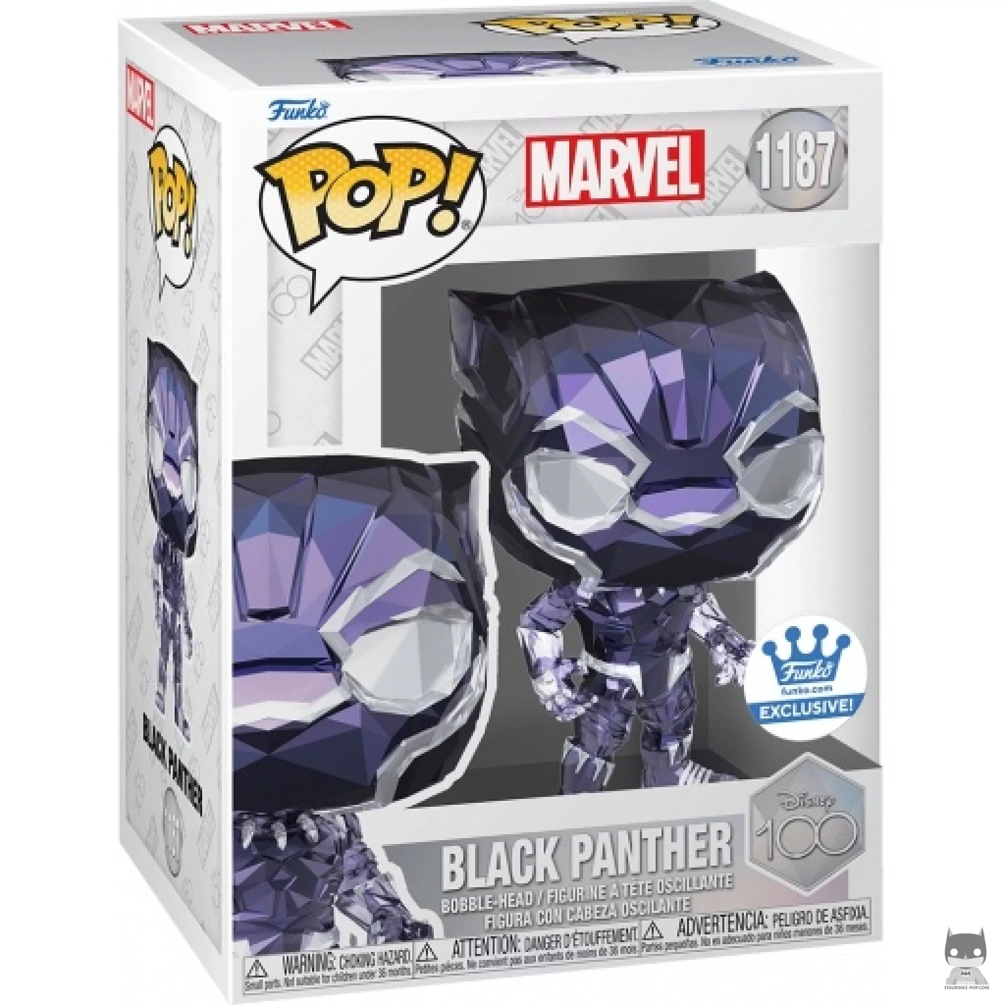 Figura Funko Pop! Black Panther (Facetado) en su caja