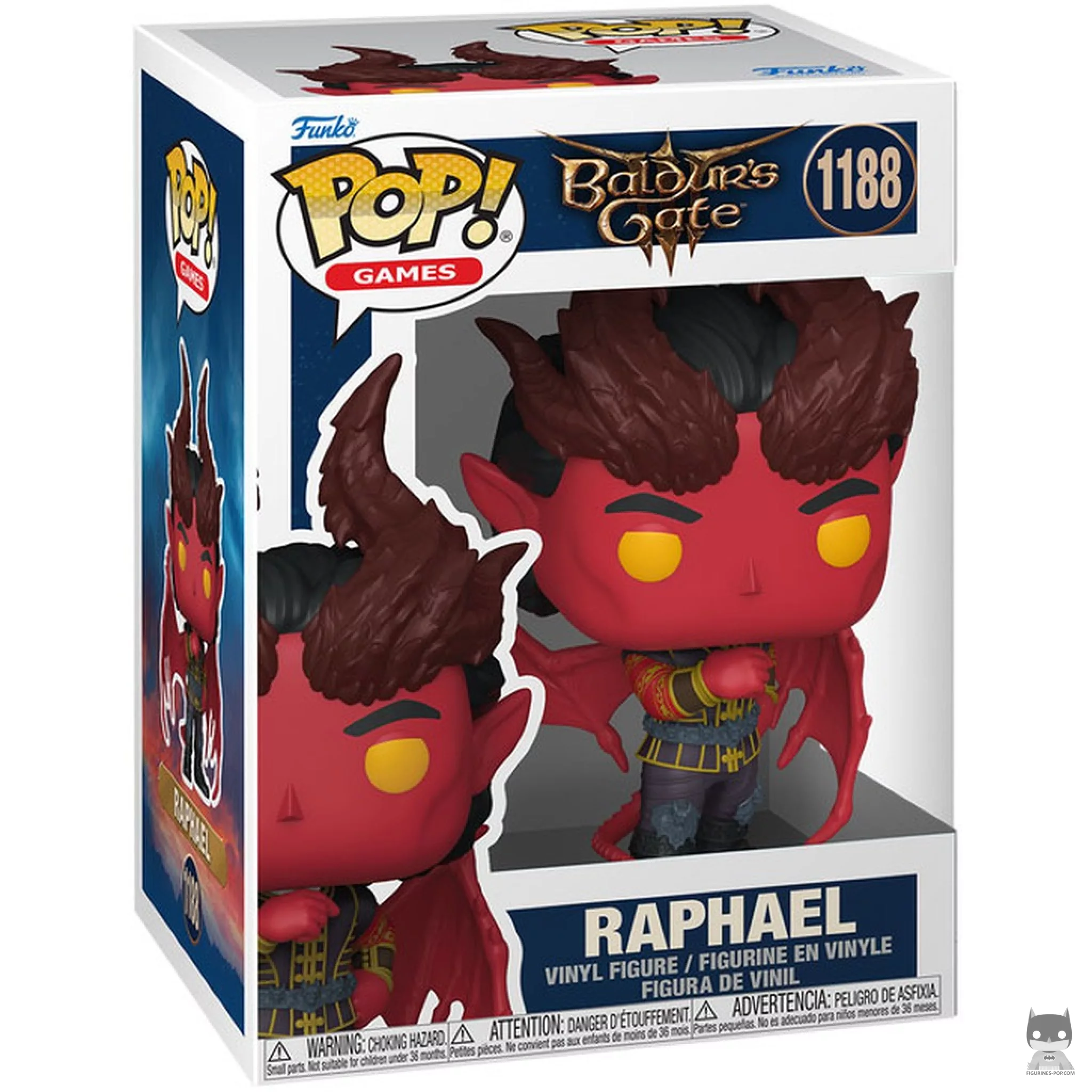 Figura Funko Pop! Raphael (Diablo cambion) en su caja