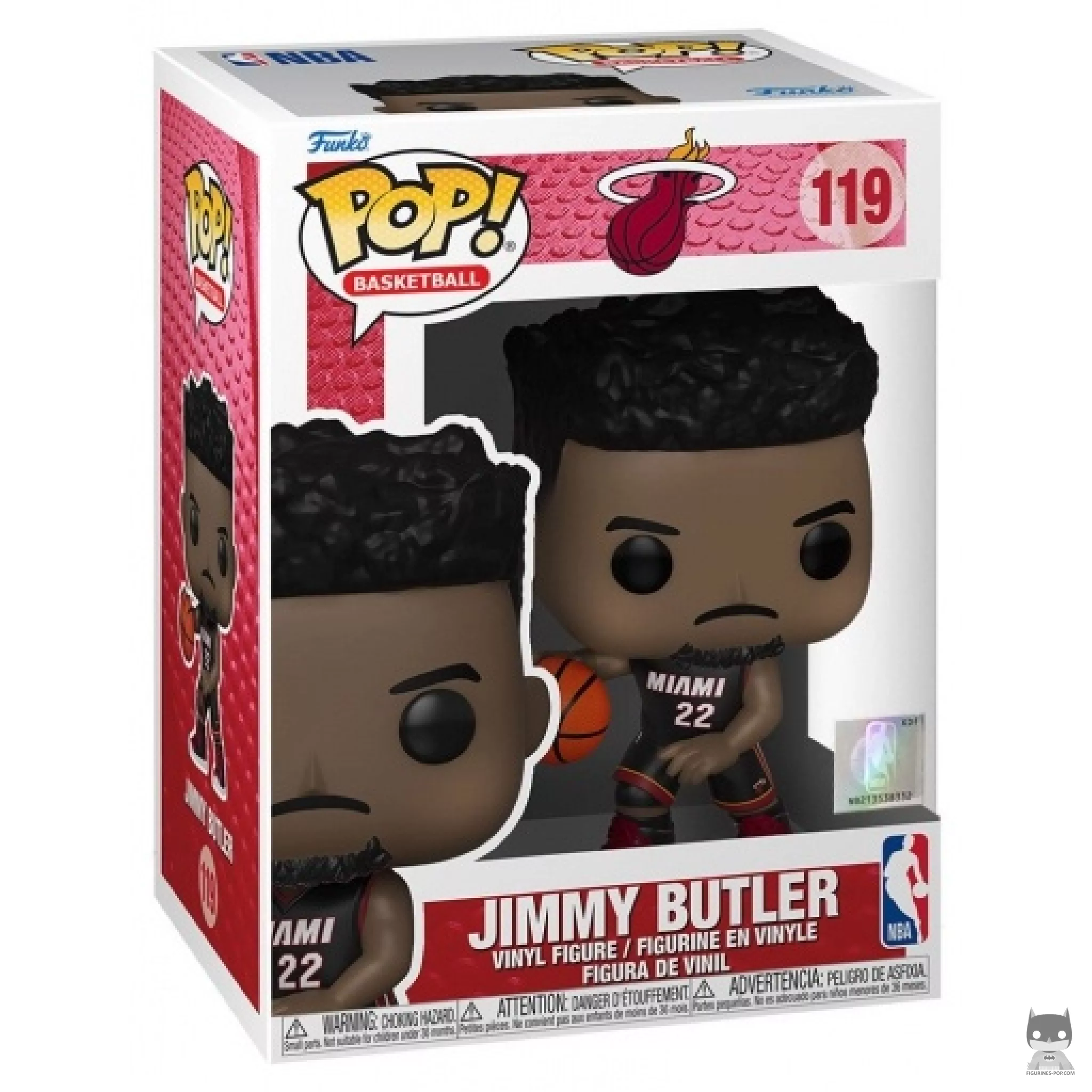 Figura Funko Pop! Jimmy Butler (Heat) en su caja