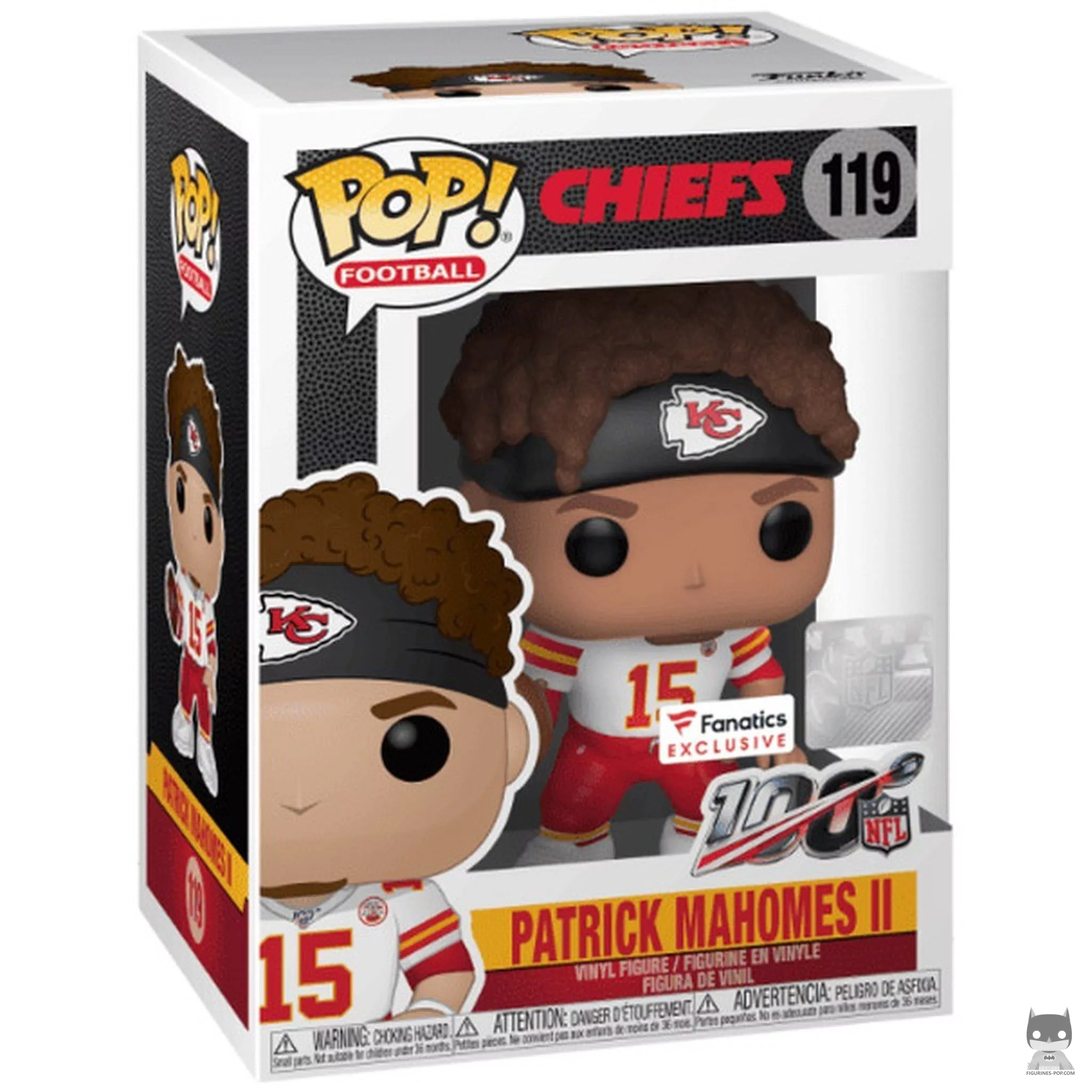 Figura Funko Pop! Patrick Mahomes II en su caja