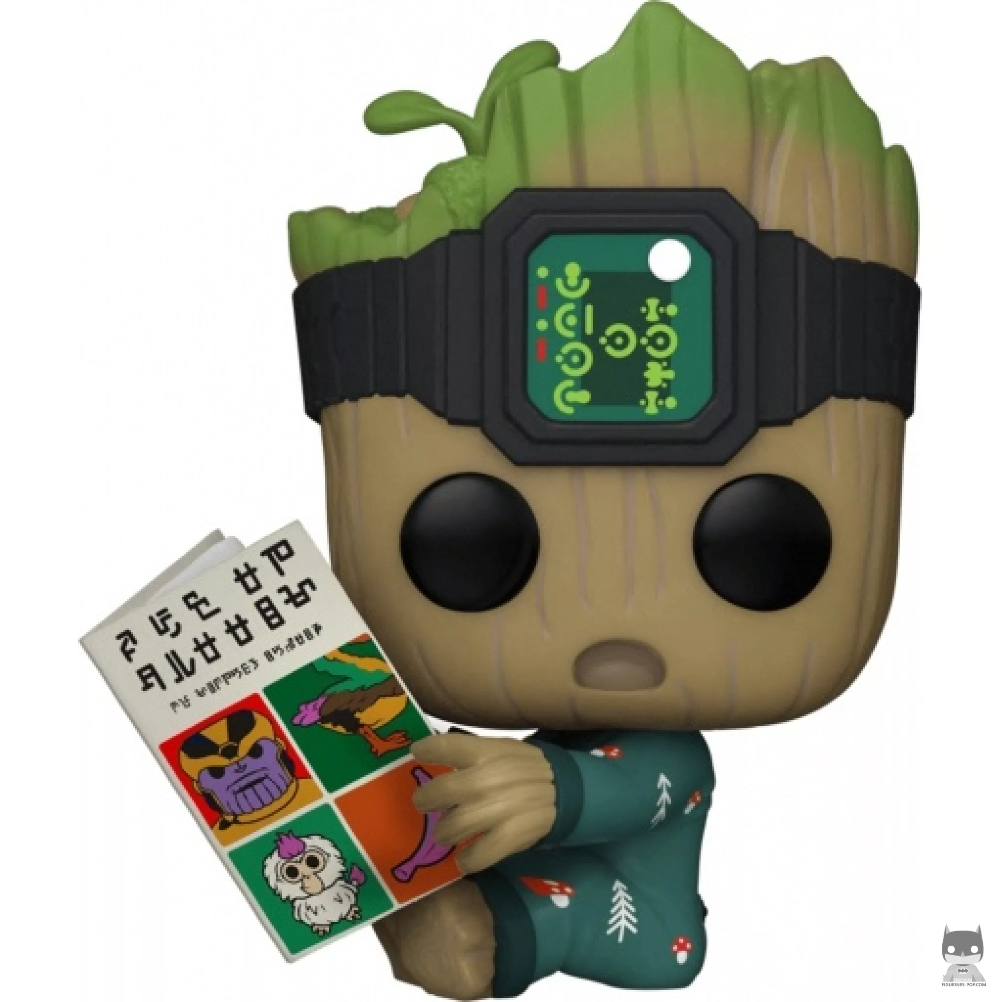 Figura Funko Pop! Groot en pijama sentado (Yo soy Groot)