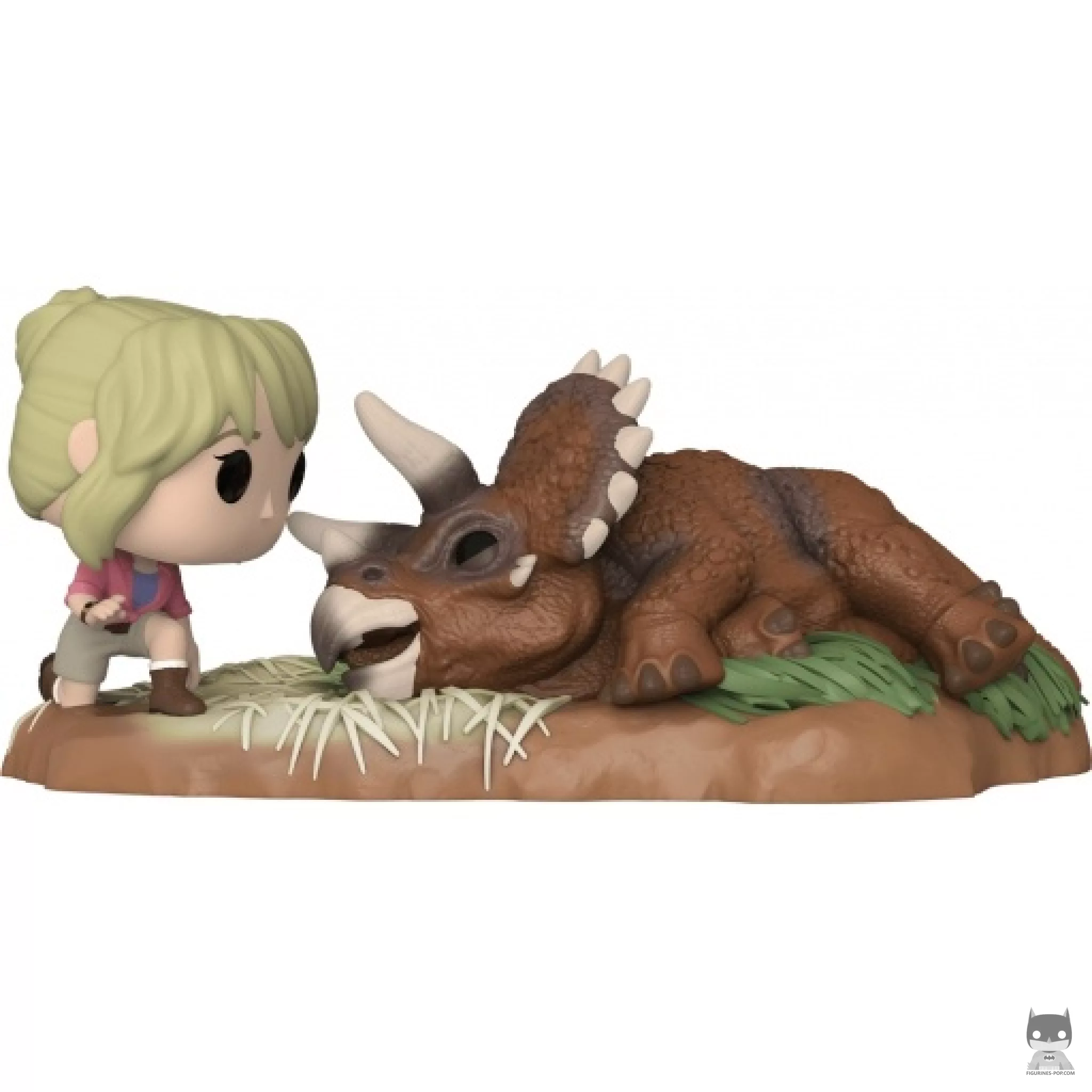 Figura Funko Pop! Dra. Sattler con triceratops (Parque Jurásico)