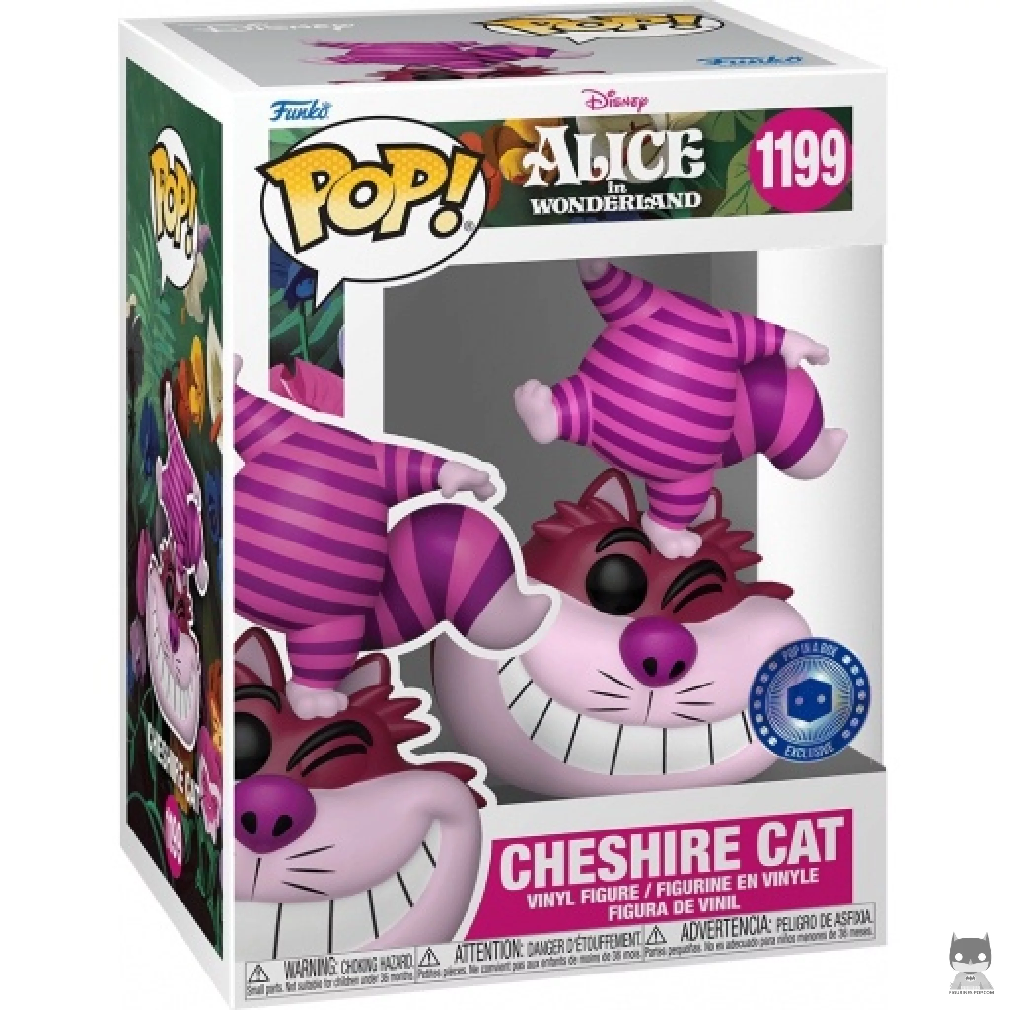 Figura Funko Pop! Gato de Cheshire en su caja